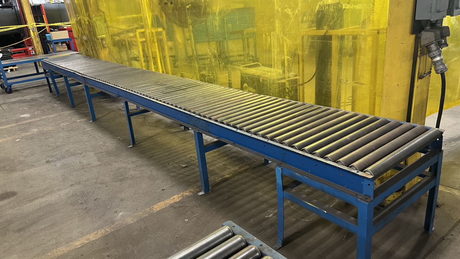 (2) Sections of manual roller conveyors, (1) 8' and (1) 20' - Image 3 of 3