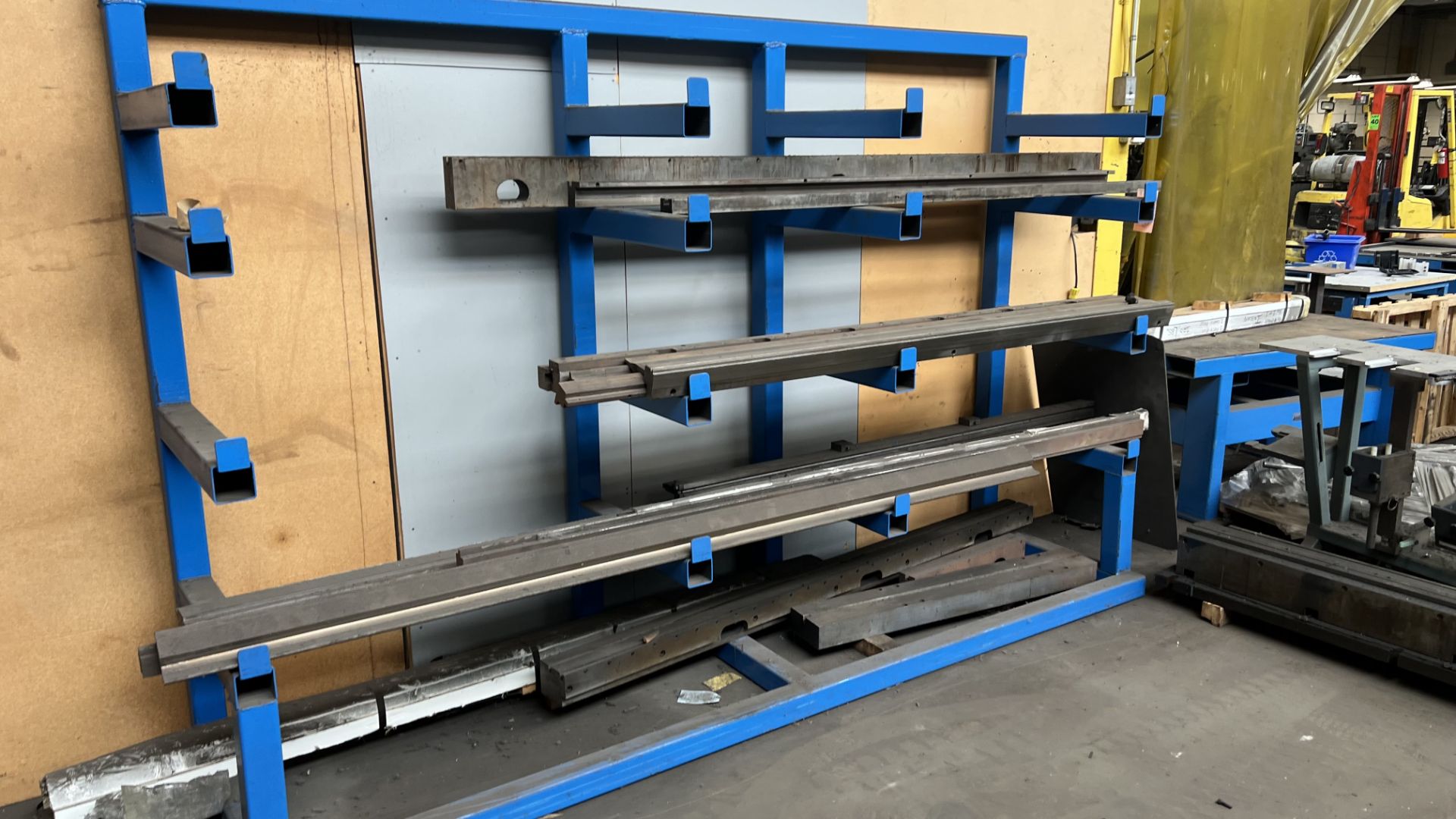 5-level steel frame beam shelving unit