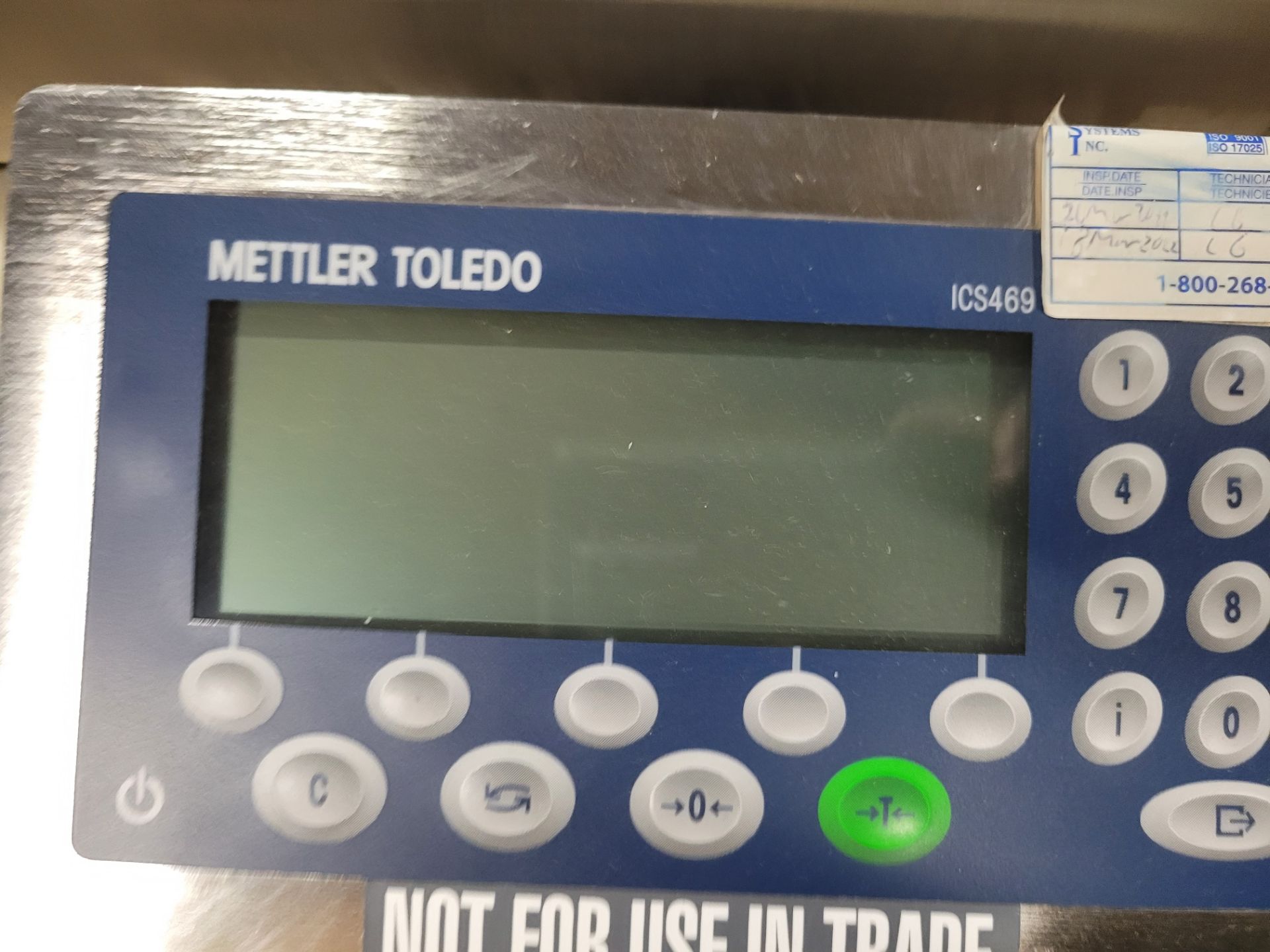 Weigh Check scale w/ METTLER TOLEDO mod. ICS469 over/under checkweigher terminal - Image 3 of 3