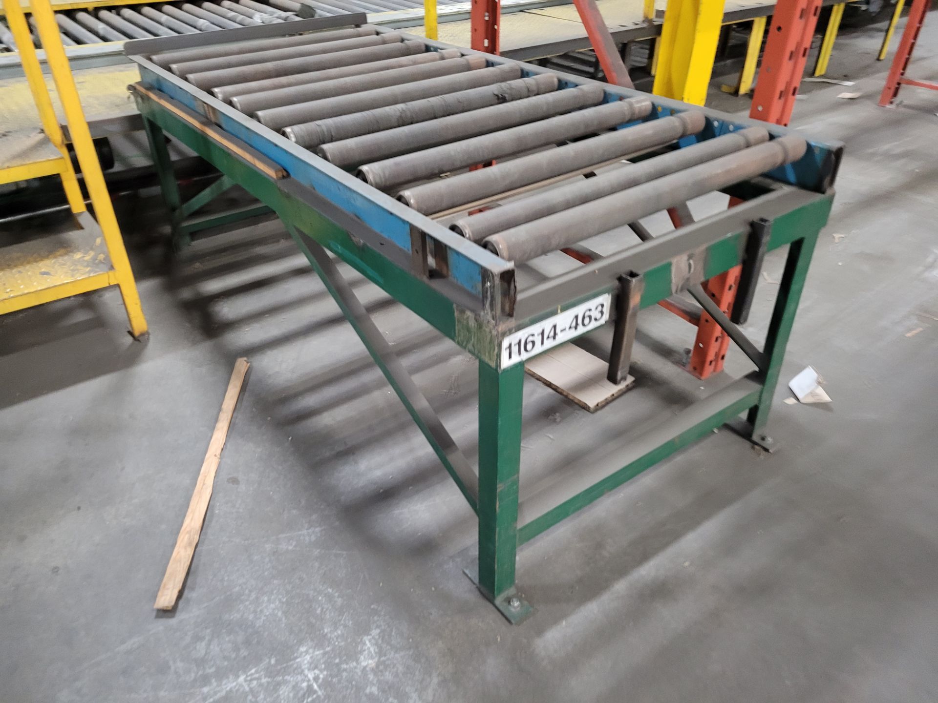 Lot of (3) manual roller conveyors - Image 3 of 4