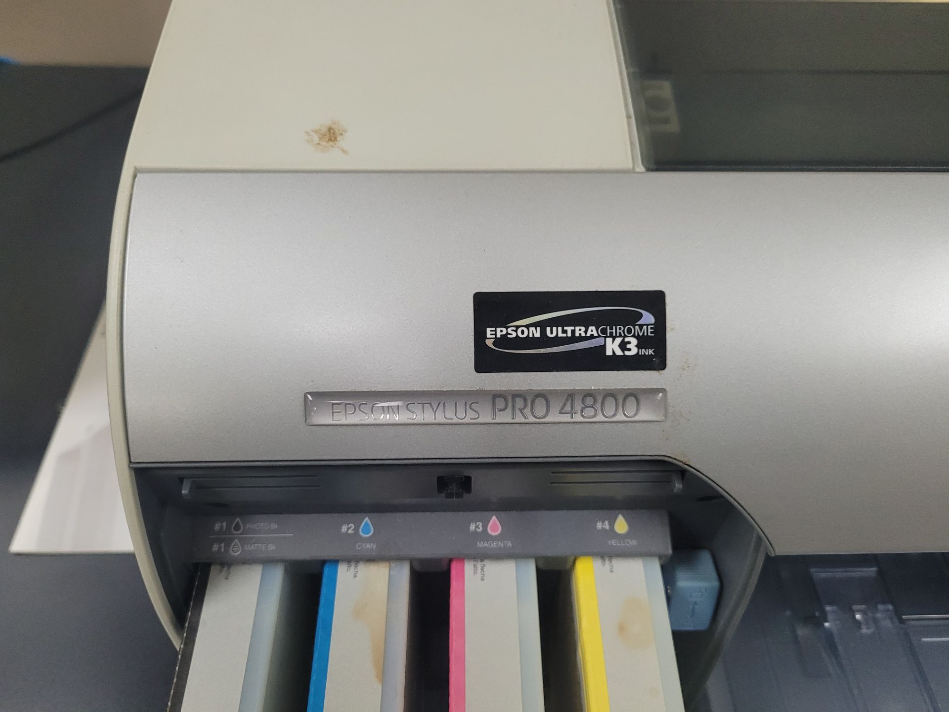EPSON mod. Stylus Pro 4800 Large Format Inkjet Printer, 2880x1440 dpi, 8 cartridge, w/ manual - Image 10 of 18
