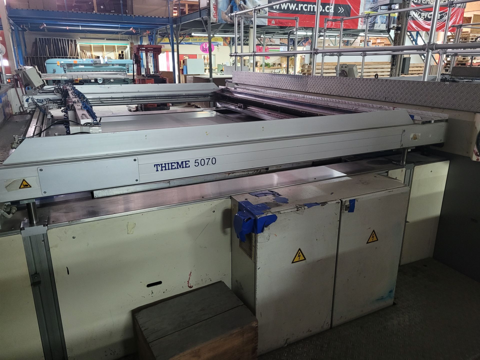 Section of THIEME 5070 Line - Screen-Printing Units, UV Dryer, Controls, Power Units, Platform - Image 14 of 15