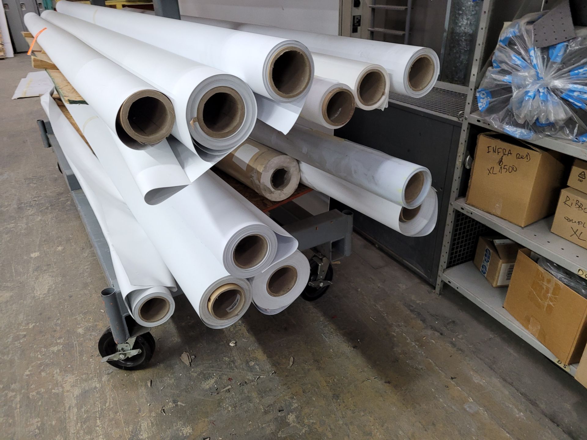 Lot of (12) rolls of Vinyl inventory incl. DURATEX PVC Banner mod. 728904, mod. SY15100D - Image 3 of 8