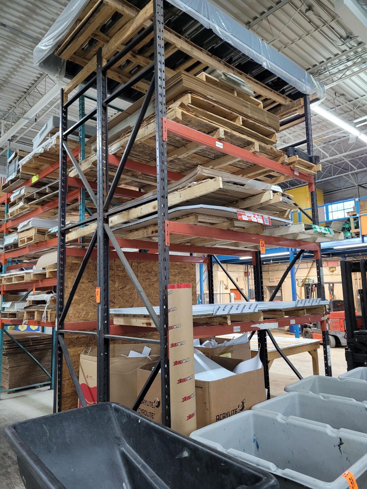 Lot of (6) Sections of Pallet Racking incl. (10) Uprights, (42) beams. Subject to late removal - Image 2 of 4