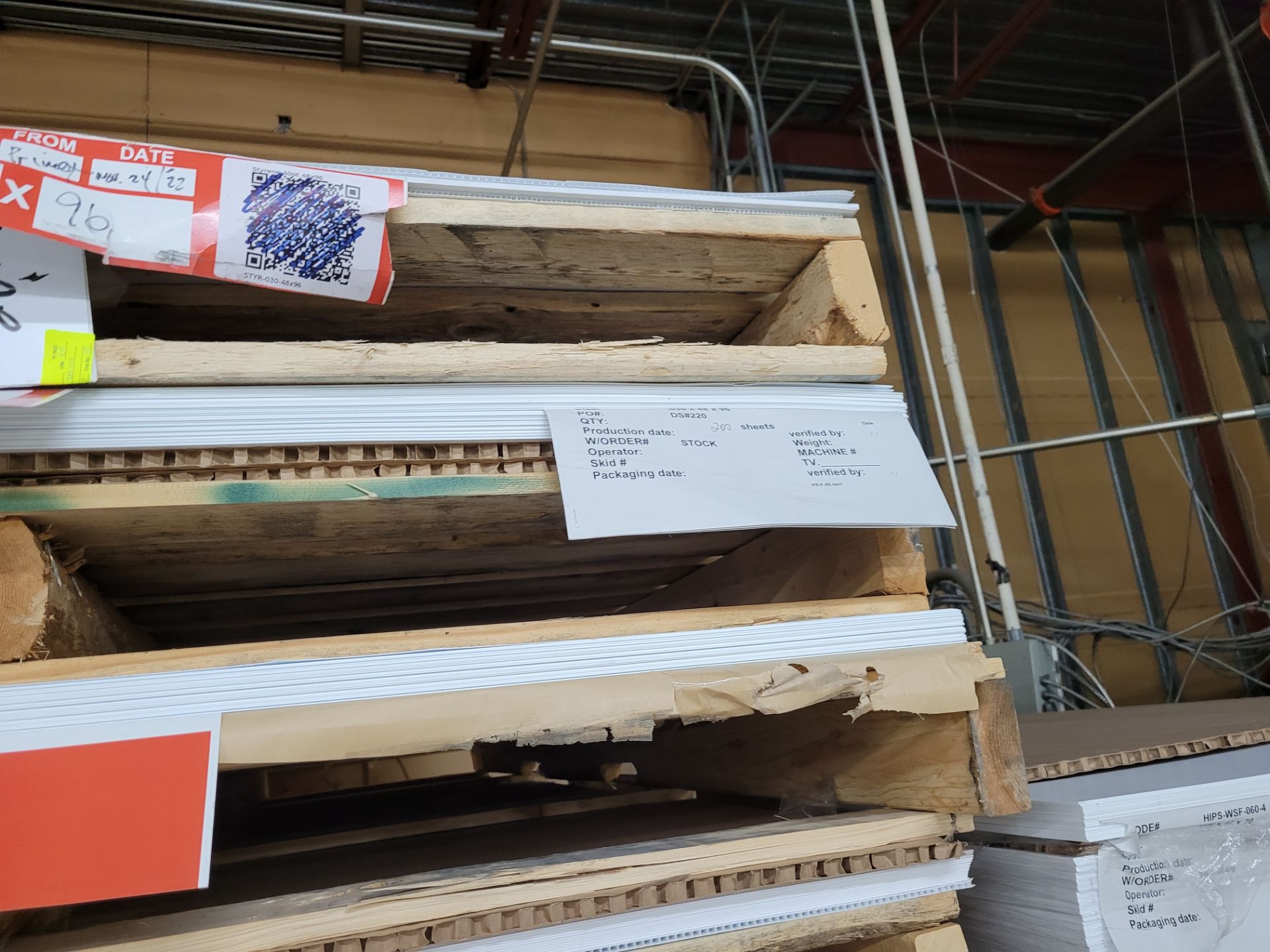 Lot of (5) Pallets of STYRENE Sheets and contents incl. 60pt Styrene 48x96, 25x 60pt 48x96, Styrene - Image 5 of 5