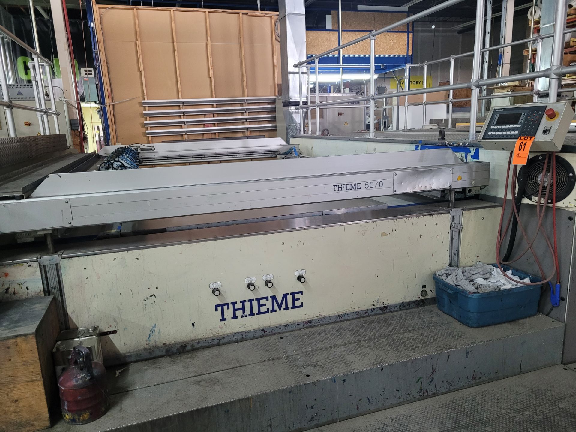 Section of THIEME 5070 Screen-Printing Line - Screen-Printing Unit, UV Dryer, Controls, Power Units