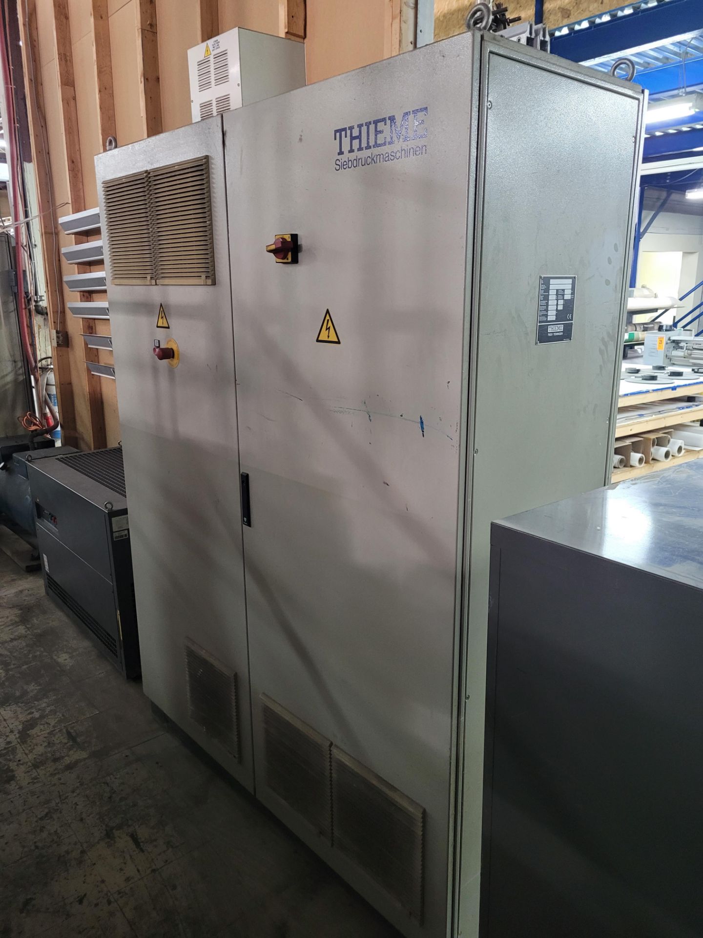 Section of THIEME 5070 Line - Screen-Printing Units, UV Dryer, Controls, Power Units, Platform - Image 6 of 15