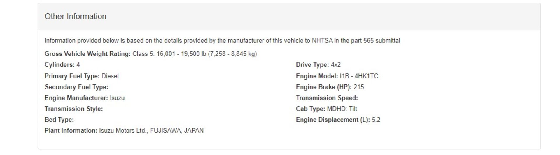 2017 ISUZU NRRNU4 20' Box, Straight truck, 4 Cyl, Diesel, Auto, 85000km, 2147hrs, Carfax - Image 7 of 17