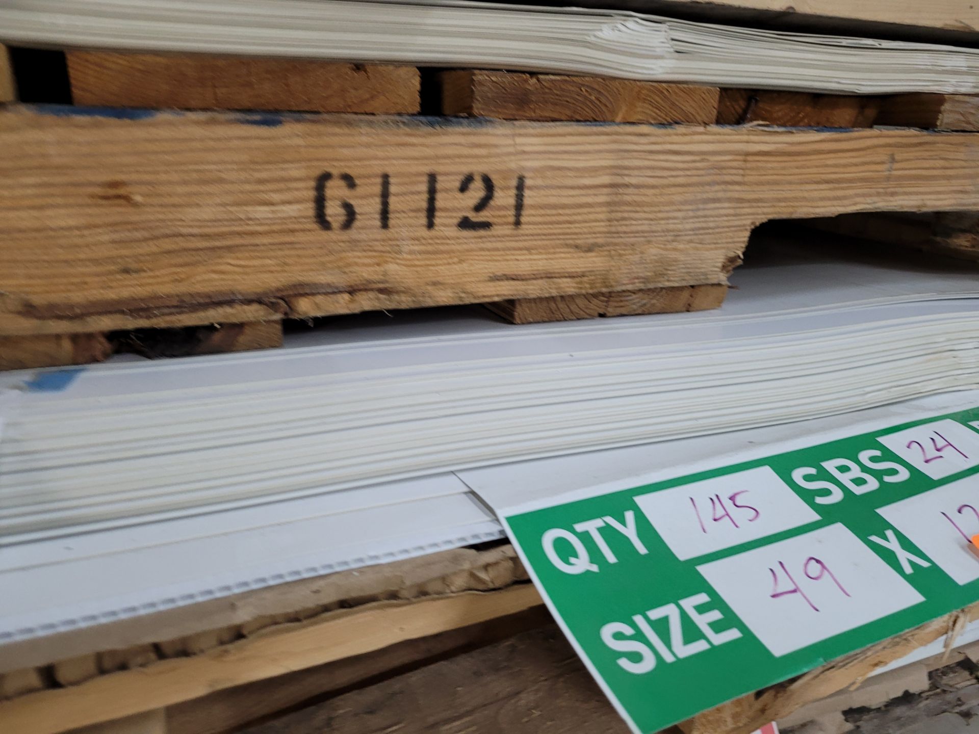 Lot of CARDSTOCK Sheets, 24pt, C2S, 49x120, orig. 145/ct, on pallet (uncounted, see photos) - Image 2 of 2