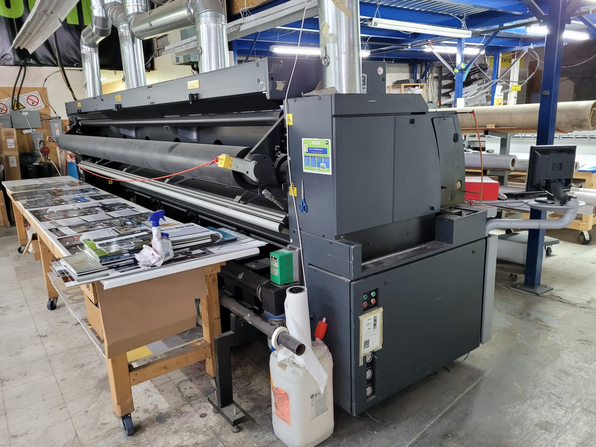 HP SCITEX mod. XL1500 5M 4 -8 color Large Format Industrial Printer, ser. 2965 – Not in use, repair - Image 7 of 19