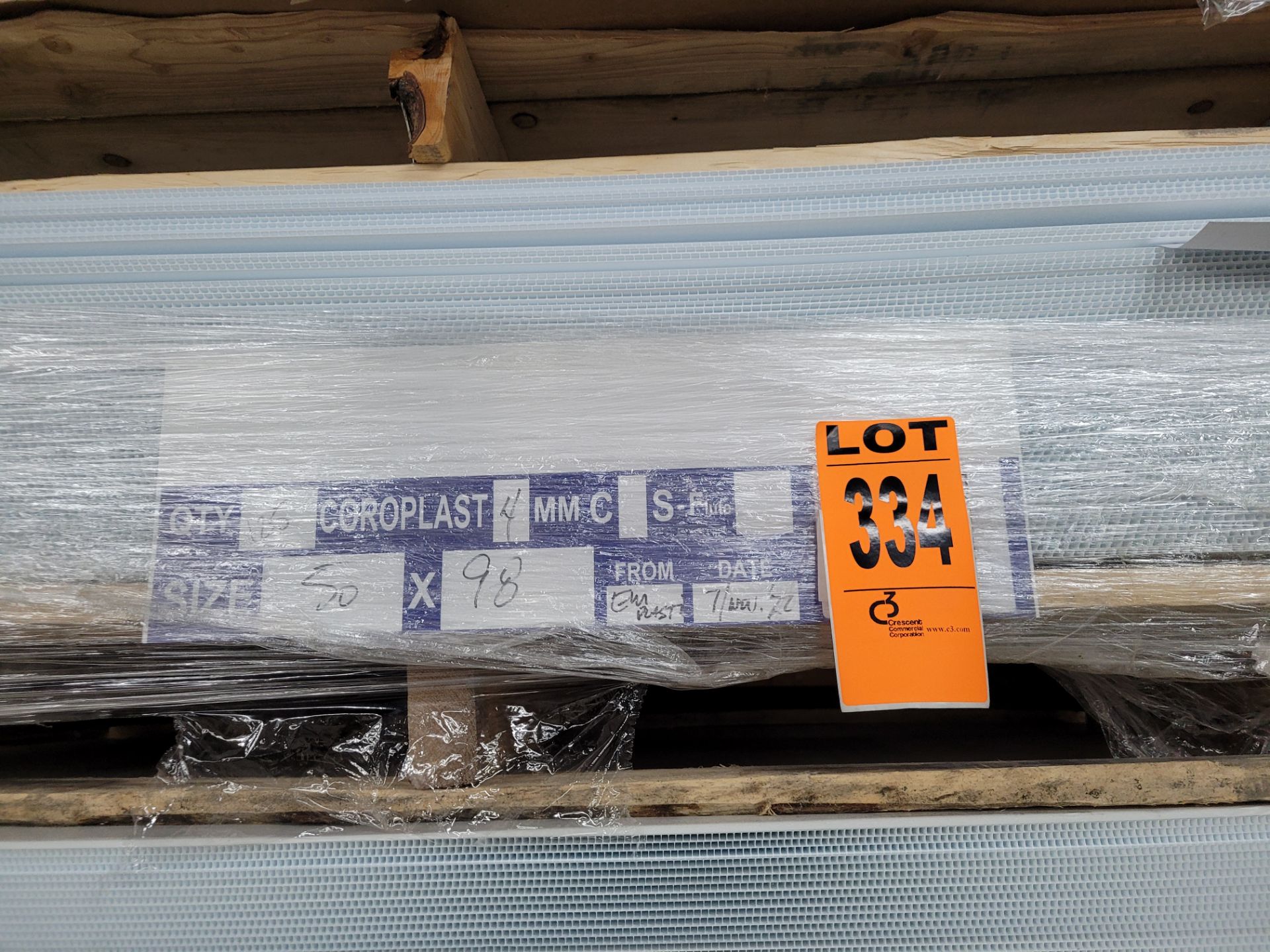 Lot of (4) pallets of COROPLAST and SBS Sheets, incl. (46) COROPLAST 4mm, 50x98 sheets and (34) CORO - Image 3 of 4