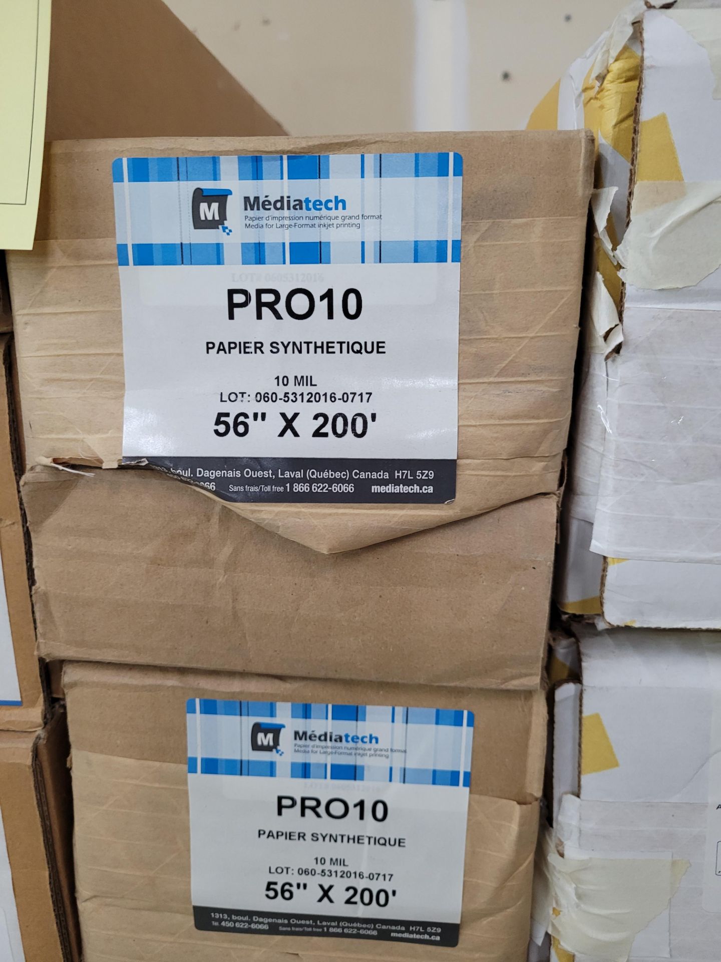 Lot of (32) Rolls/Cases of roll inventory incl. MANTISSA Inkjet Canvas mod. SB61 60x60, Ccreative mo - Image 12 of 16