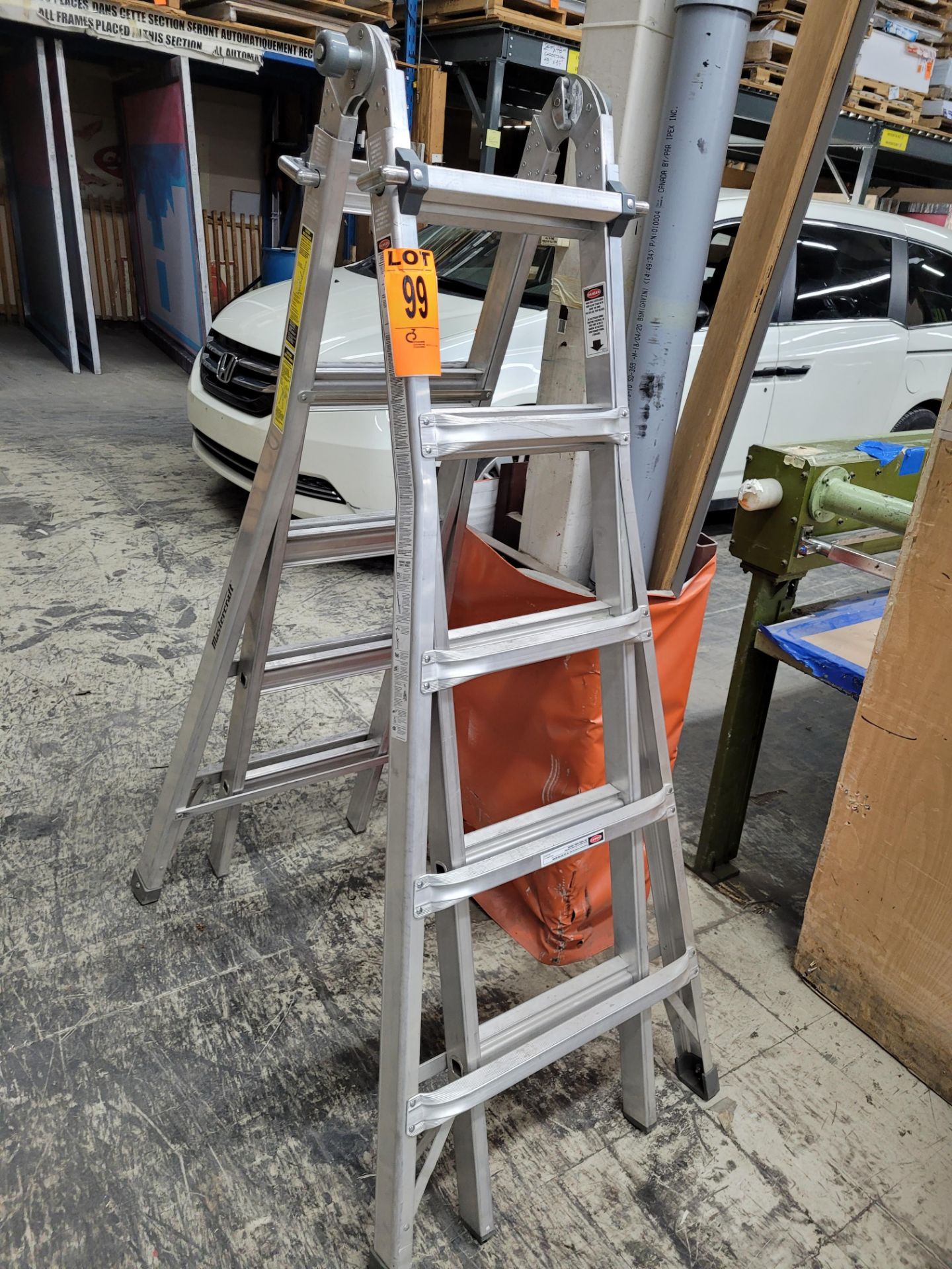 MASTERCRAFT CSA Grade 1 Aluminum Multi-task Ladder, 21ft, 250lb cap.