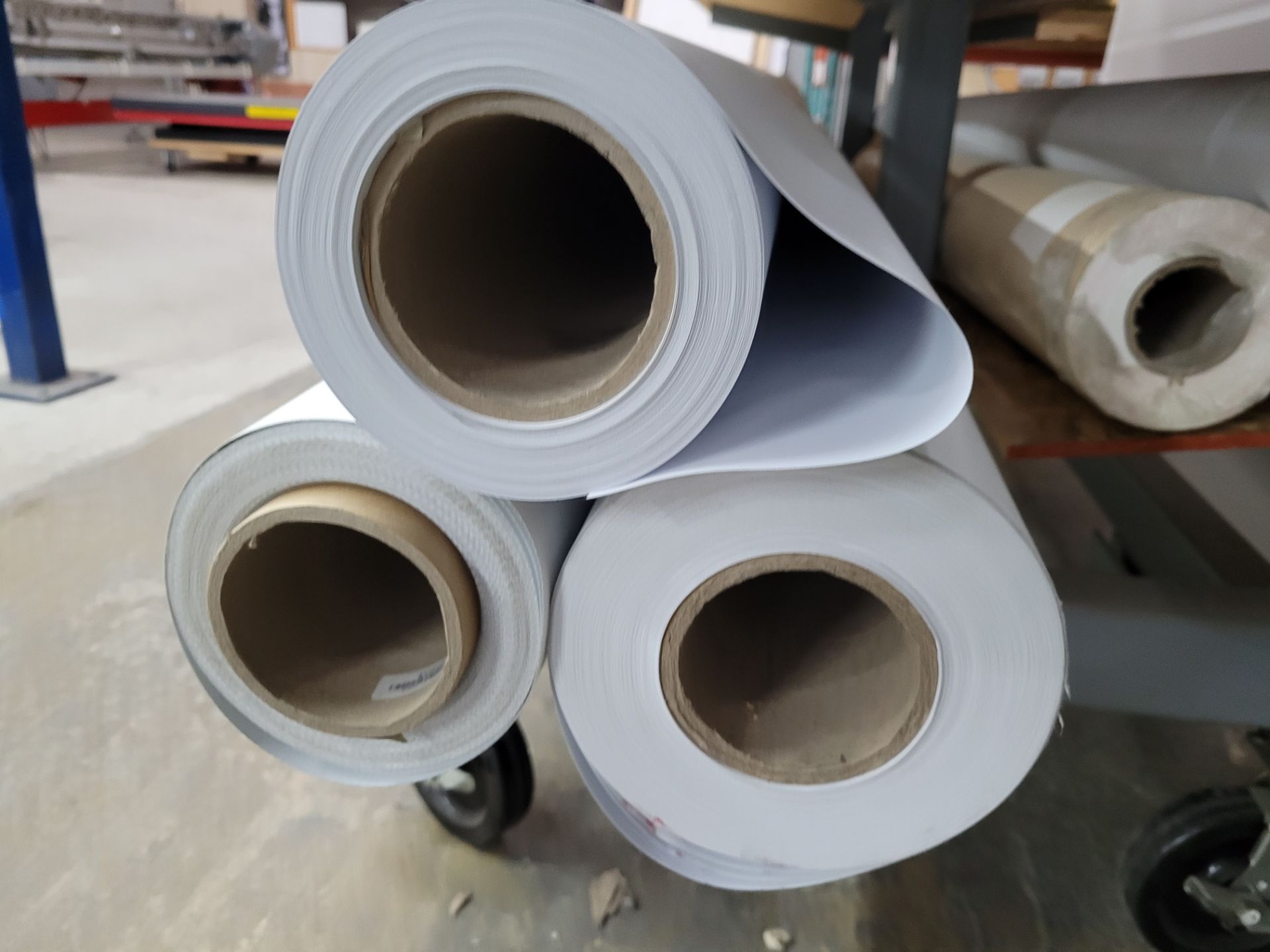 Lot of (12) rolls of Vinyl inventory incl. DURATEX PVC Banner mod. 728904, mod. SY15100D - Image 7 of 8