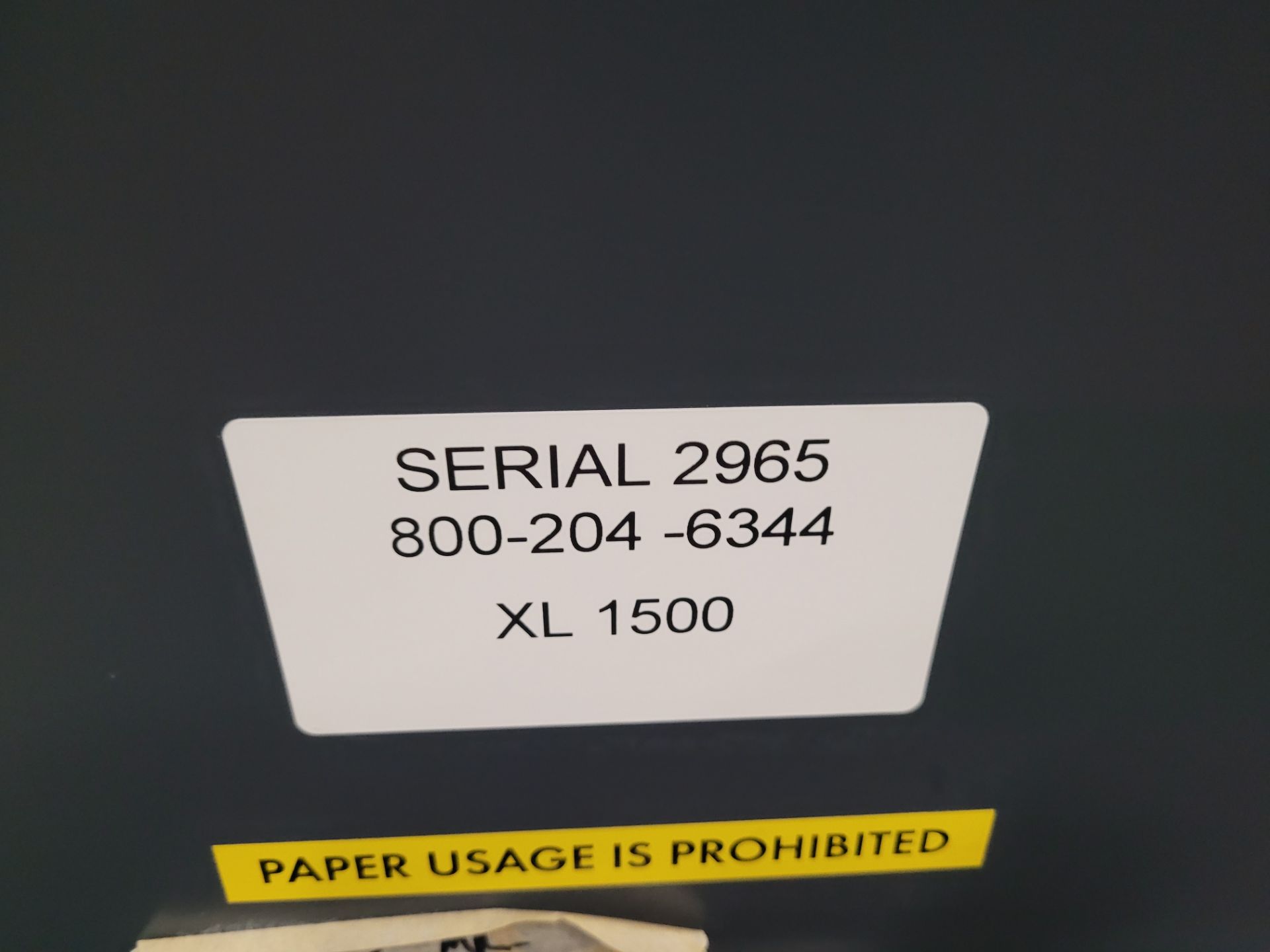 HP SCITEX mod. XL1500 5M 4 -8 color Large Format Industrial Printer, ser. 2965 – Not in use, repair - Image 18 of 19