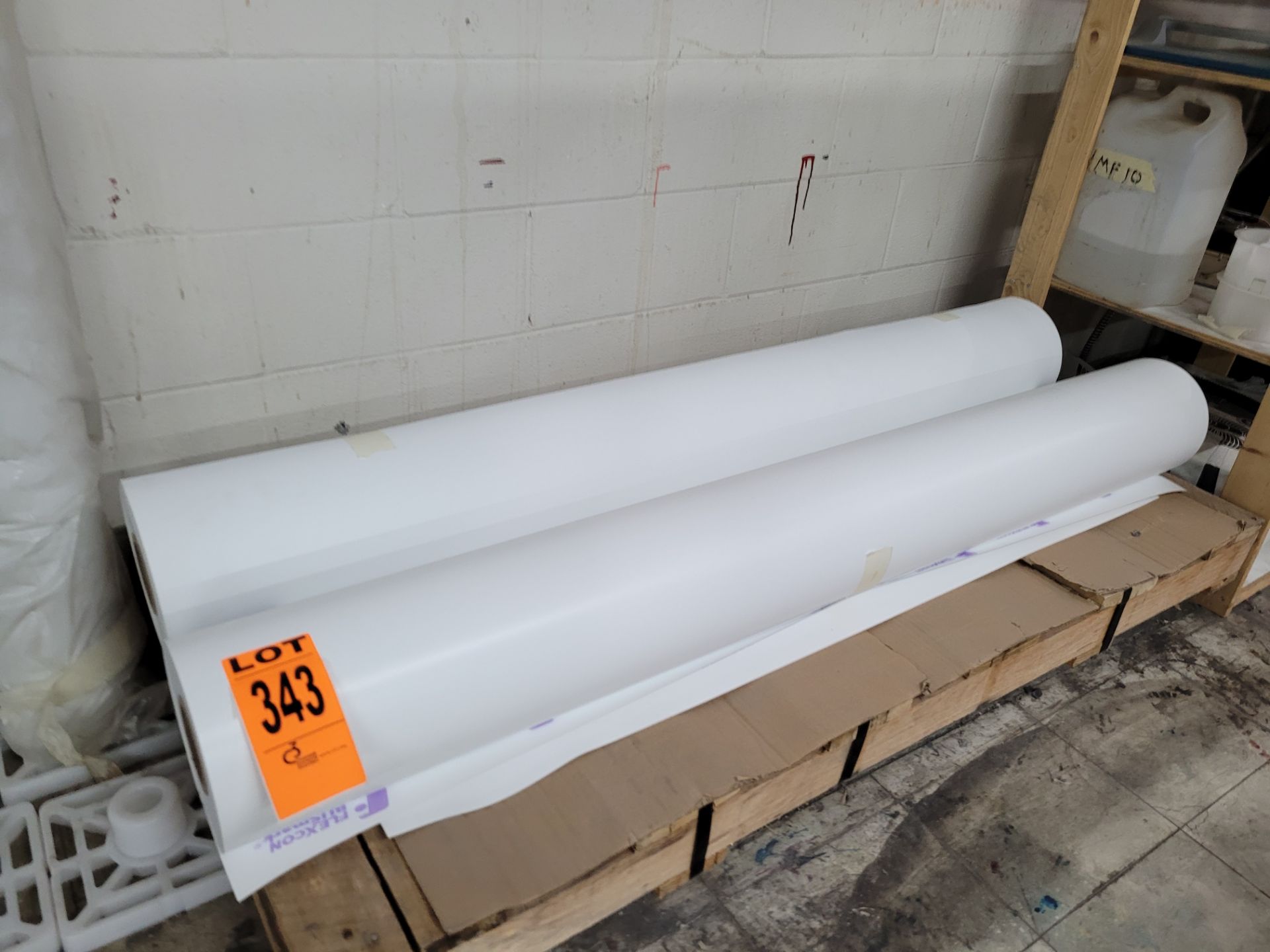 Lot of (5) rolls of inventory incl. (2) FLEXCON BUSmark rolls, mod. Ultra White Opaque Block-Out, 15 - Image 2 of 5