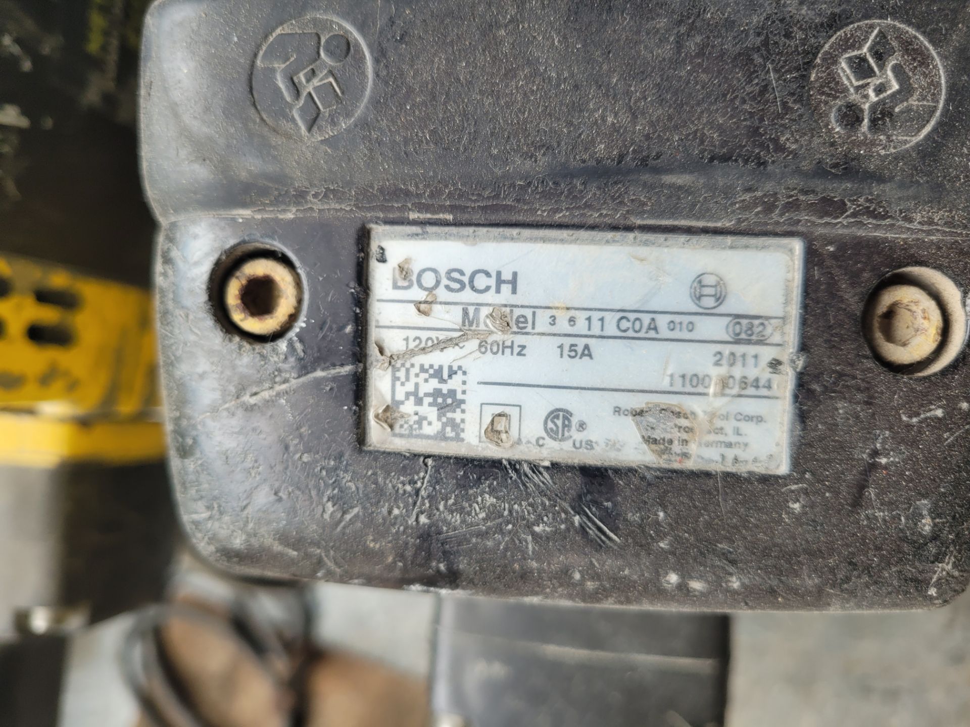 BOSCH mod. 3611C0A010 Concrete Demolition / Breaker Hammer, Electric 120V - Image 4 of 4