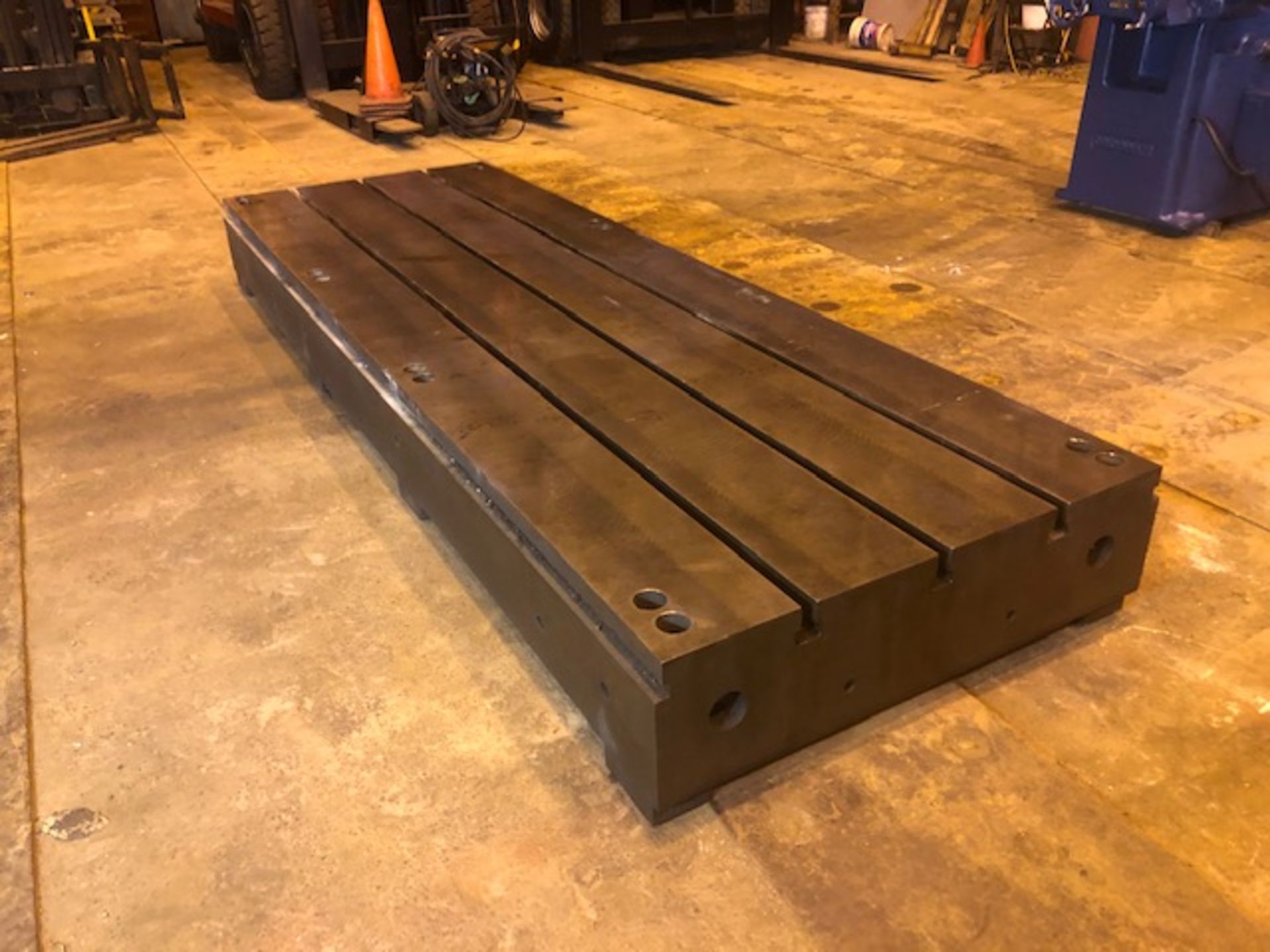 T Slotted Floor Plate144in L x48in W x12.5in H Boring Mill Machine Welding Table