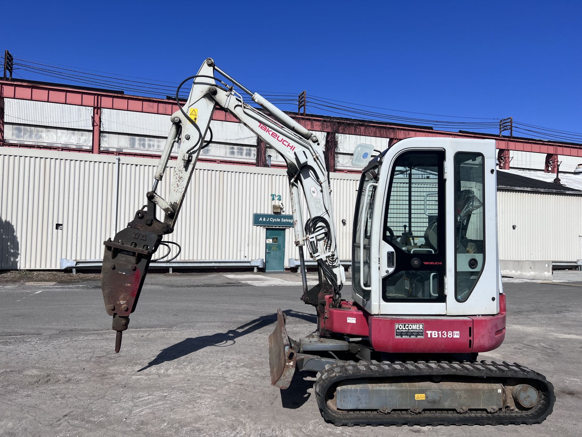 Takeuchi TB138FR Excavator - Image 2 of 14