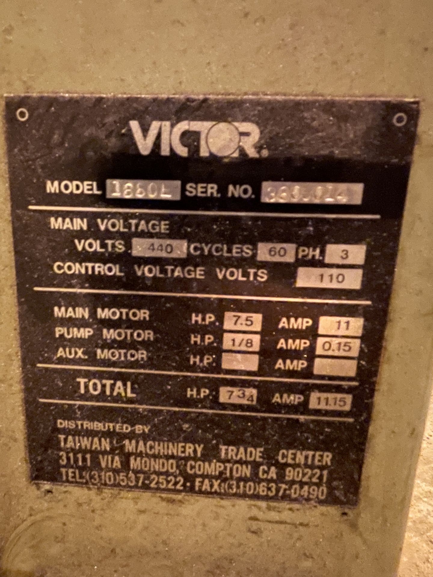 Victor 1880E Lathe (ETW83) - Image 25 of 25