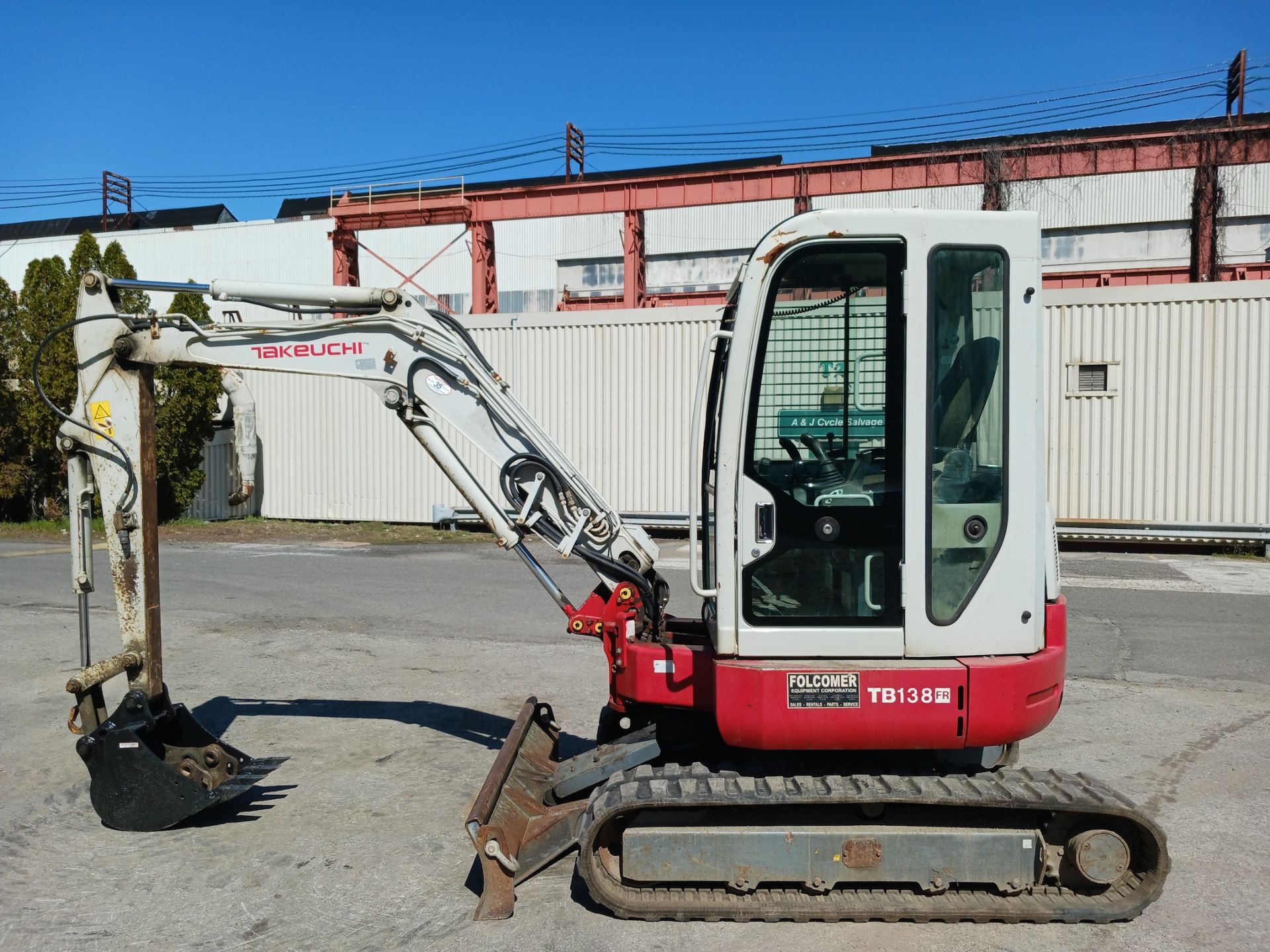 2014 Takeuchi TB138FR Mini Excavator