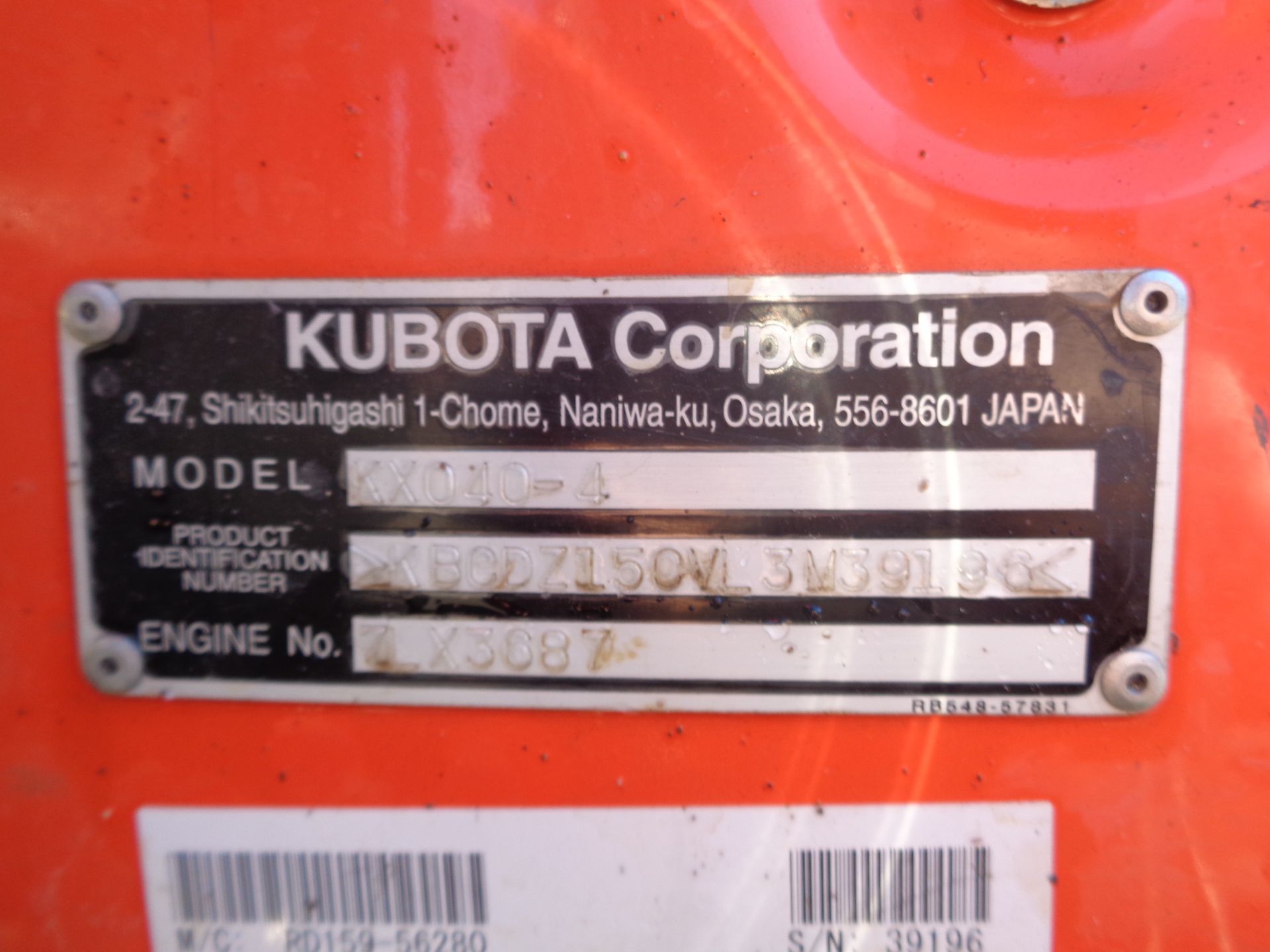 2020 Kubota KX040-4 Mini Excavator - Image 10 of 10