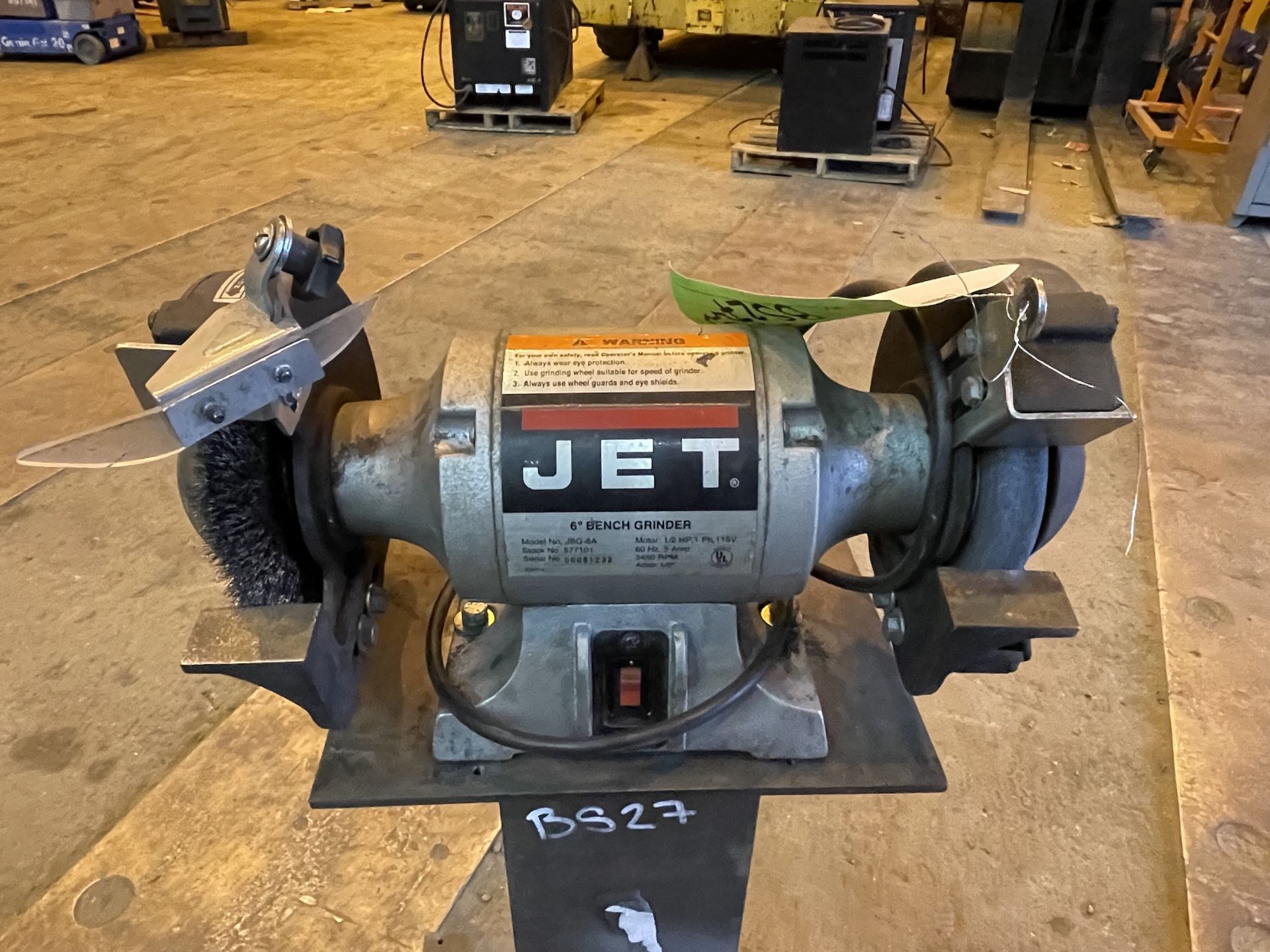 JET 6" Bench Grinder (BS27) - Image 2 of 11