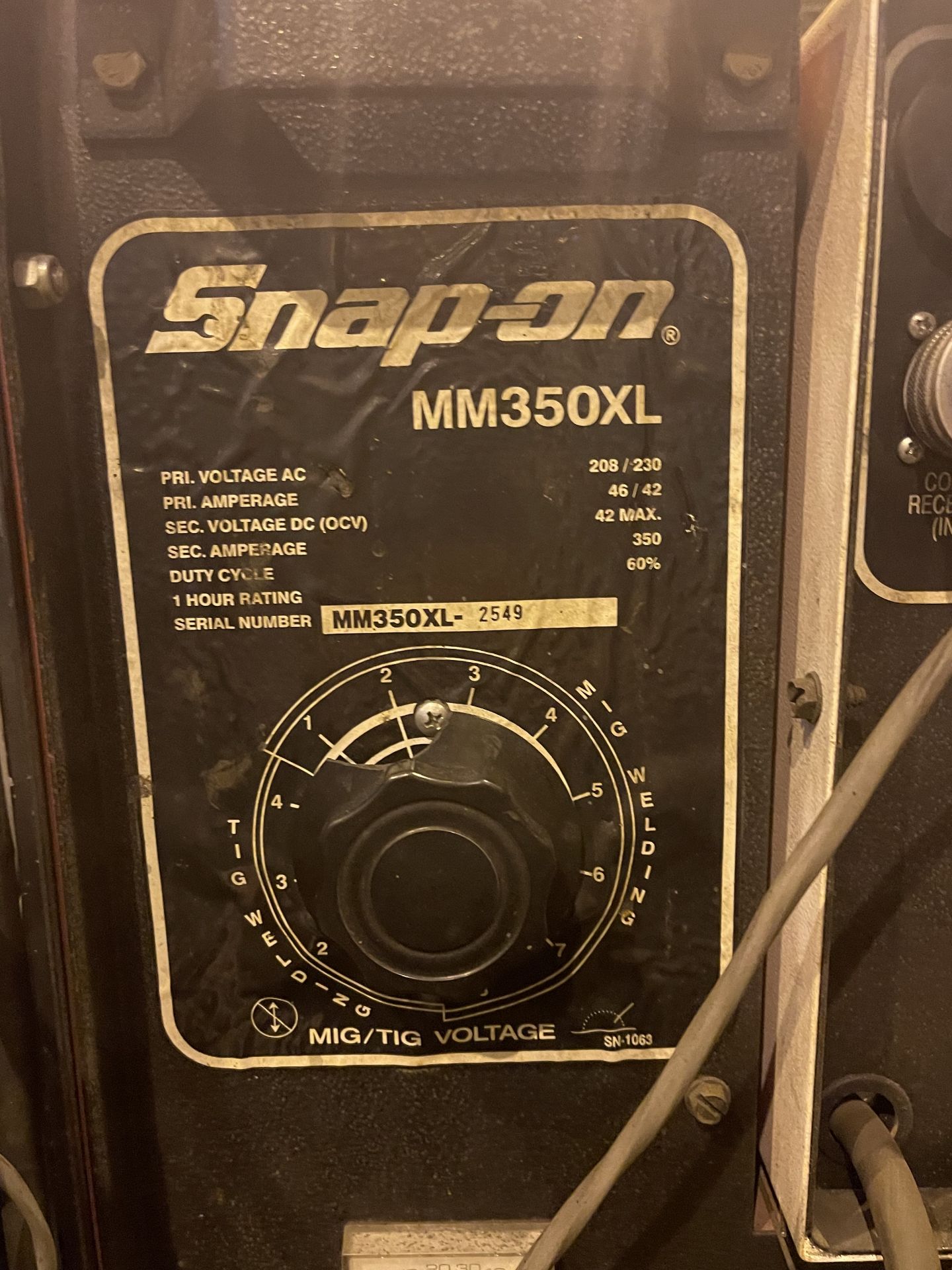 Snap-On MM350XL Mig Welder (EH14) - Image 3 of 9