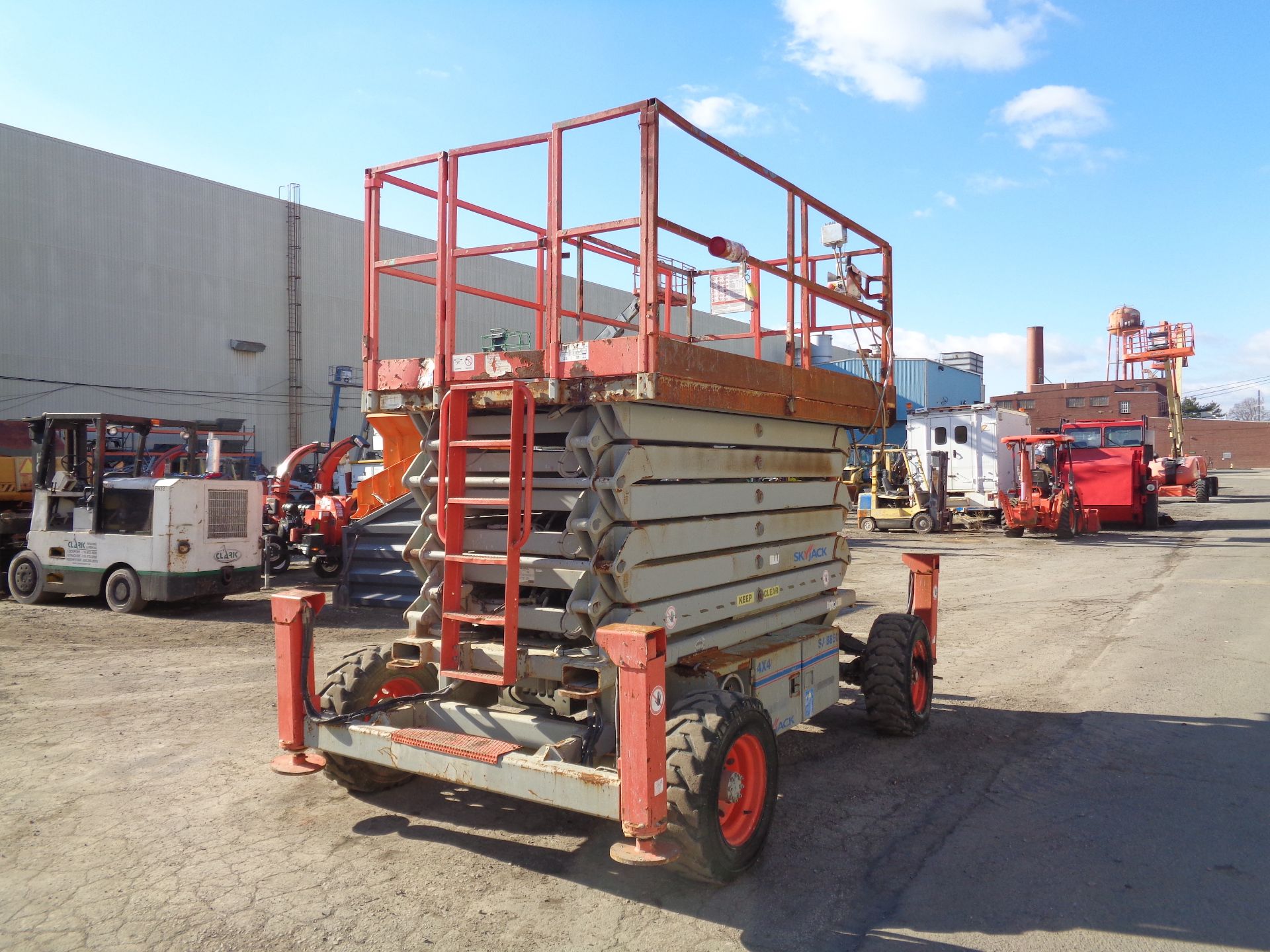 2011 SkyJack SJ8850RT Rough Terrain Scissor Lift - Image 10 of 12