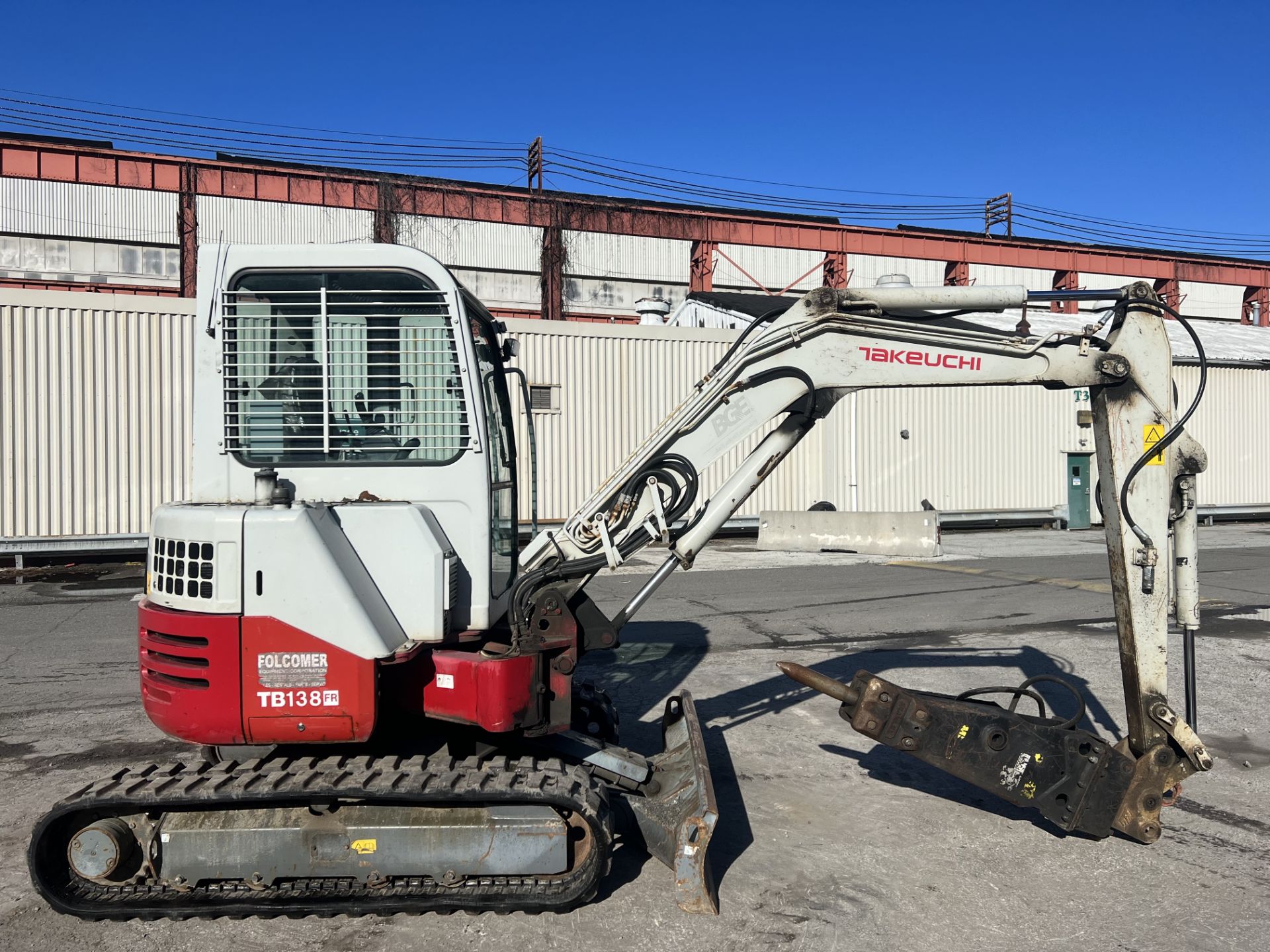 2014 Takeuchi TB138FR Mini Excavator