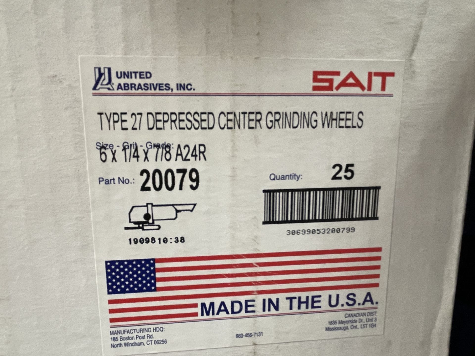 Lot of Brand New Type 27 Depressed Center Grinding Wheels - Upland - Image 2 of 7