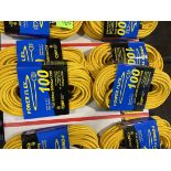 Lot of 4 100ft Outdoor Extension Cords - Upland