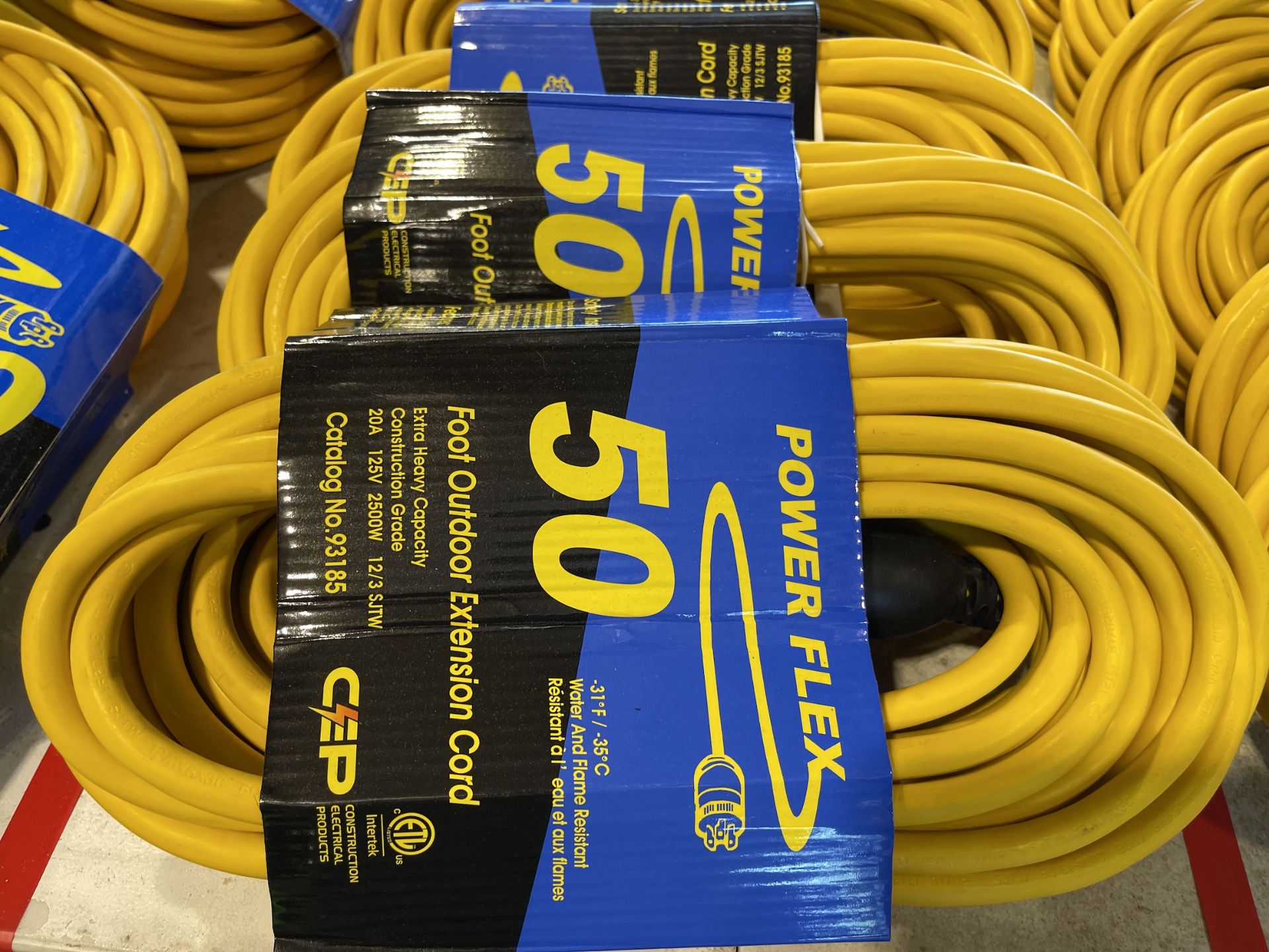 Lot of 6 50ft Outdoor Extension Cords - Upland - Image 2 of 5