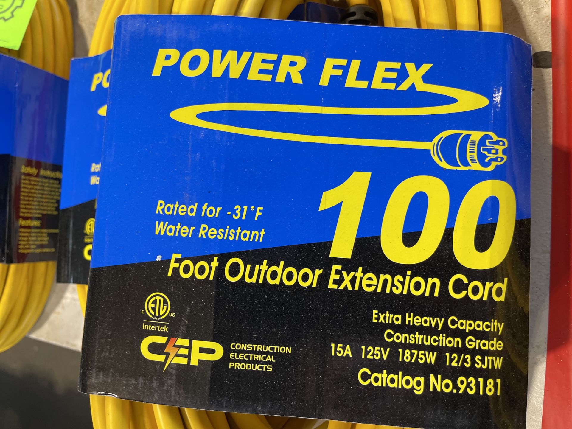 Lot of 4 100ft Outdoor Extension Cords - Upland - Image 2 of 4