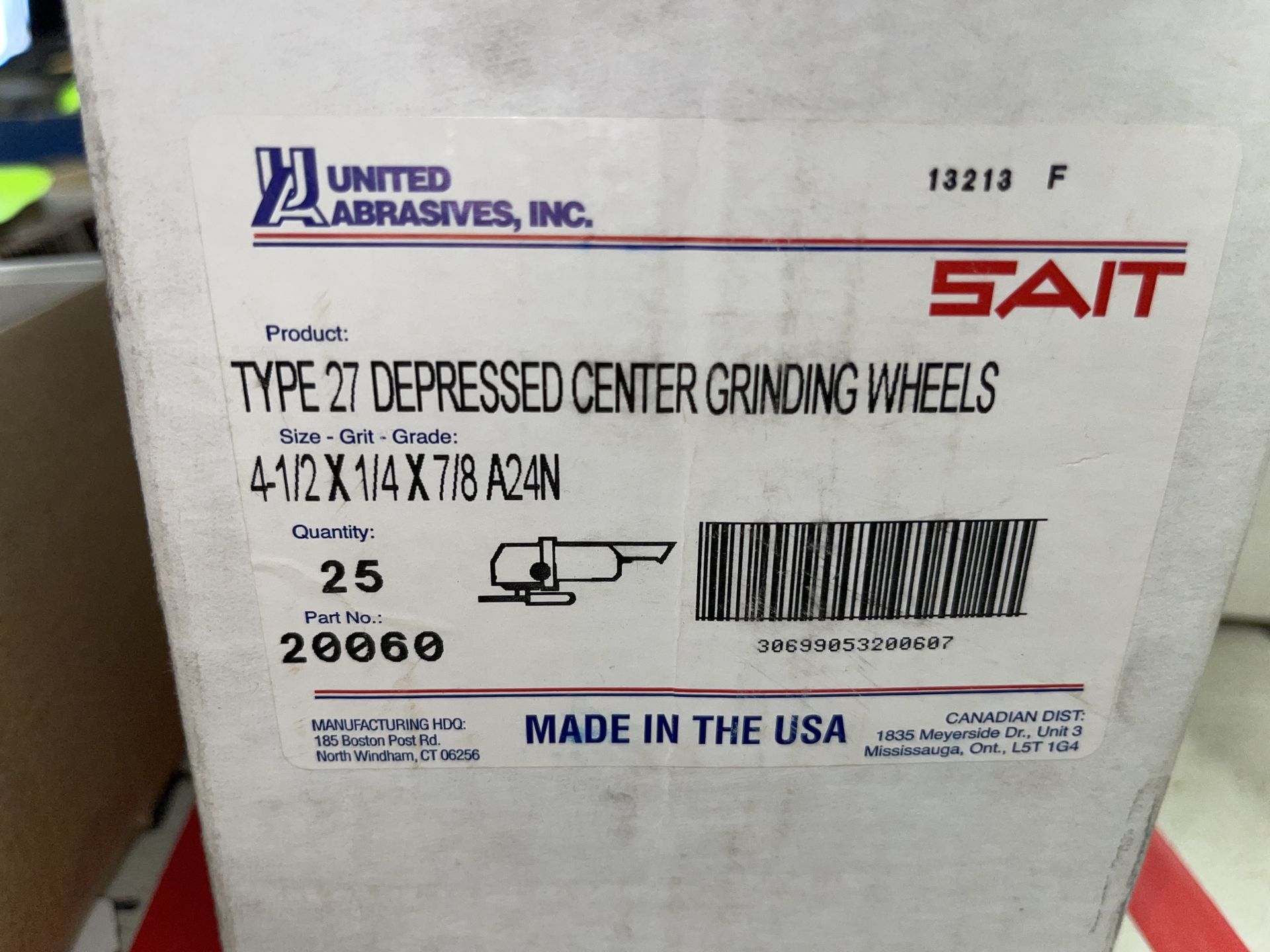 Lot of Brand New Type 27 Depressed Center Grinding Wheels - Upland - Image 6 of 7