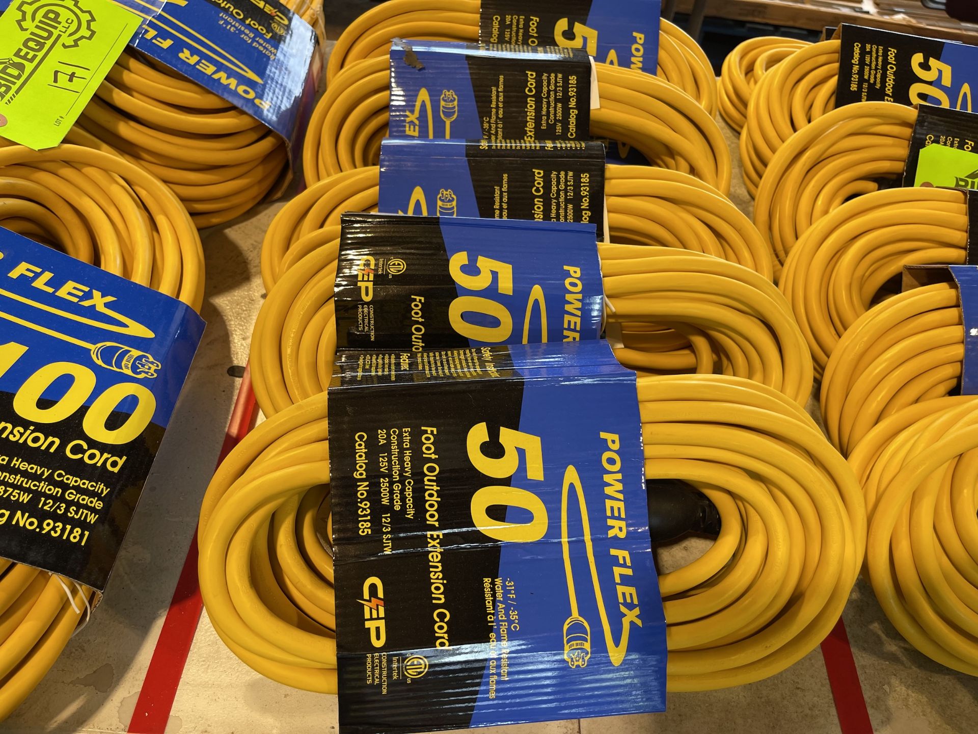 Lot of 6 50ft Outdoor Extension Cords - Upland - Image 3 of 5
