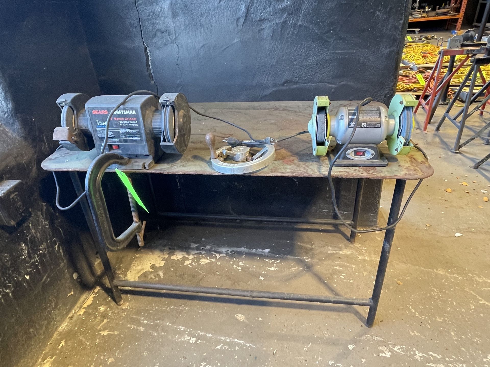 Metal Table with 2 Grinders - Upland