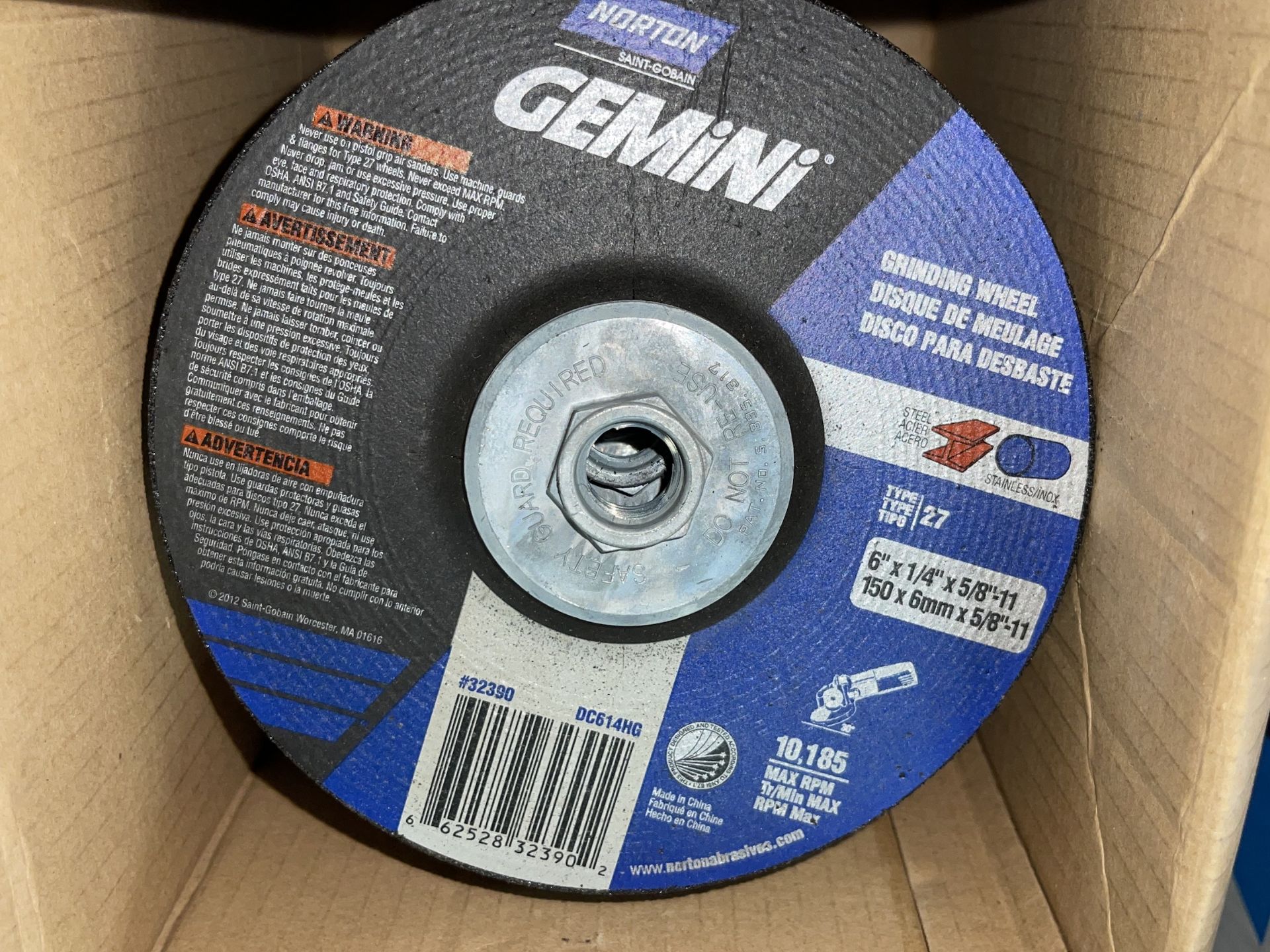 Lot of Norton Grinding Wheels - Upland - Image 3 of 7