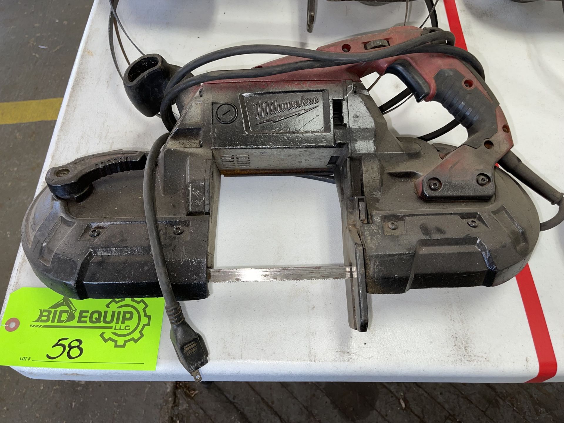 Lot of 2 Milwaukee Portable Band Saws - Upland - Image 3 of 5