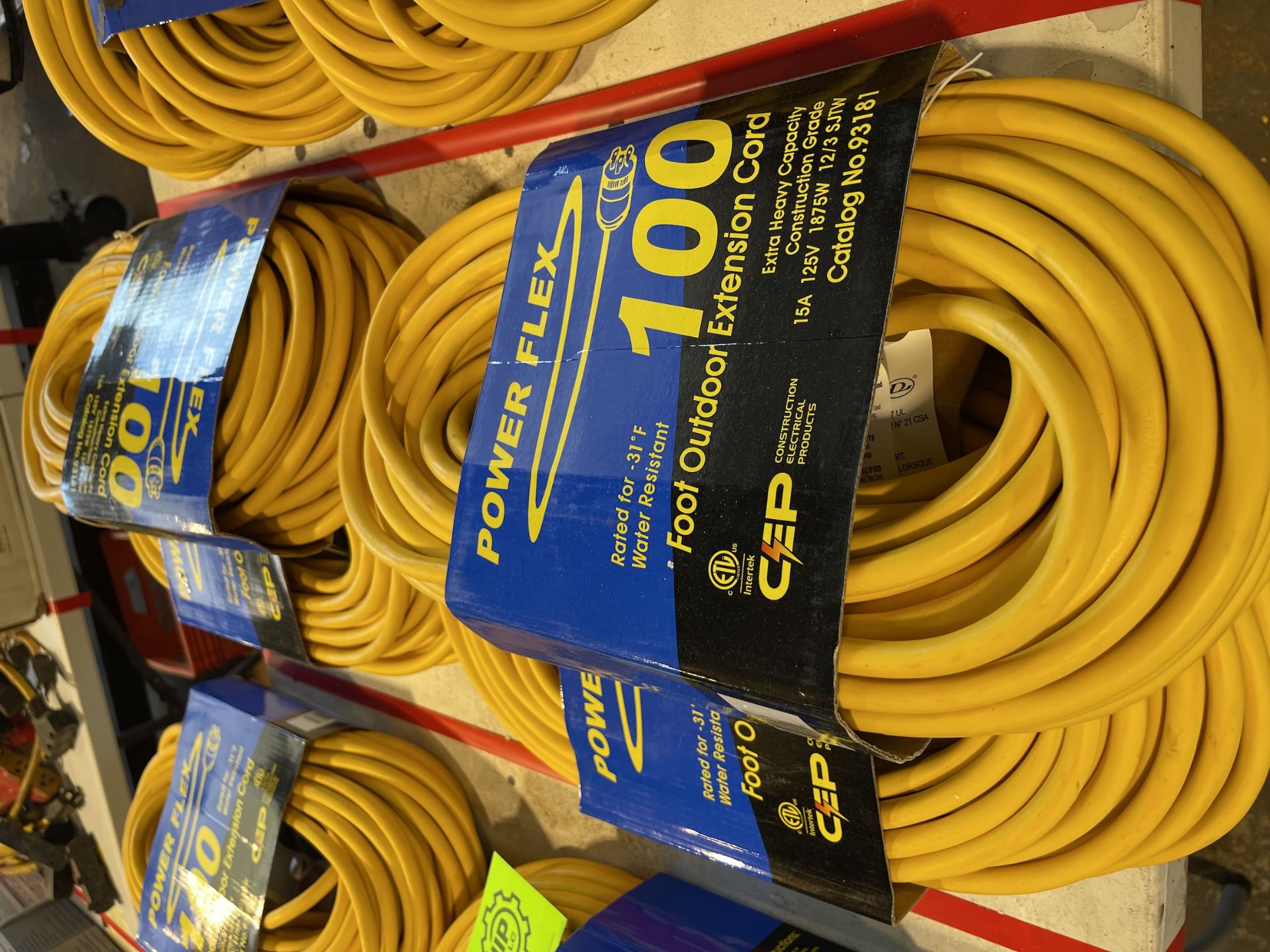 Lot of 4 100ft Outdoor Extension Cords - Upland - Image 3 of 4