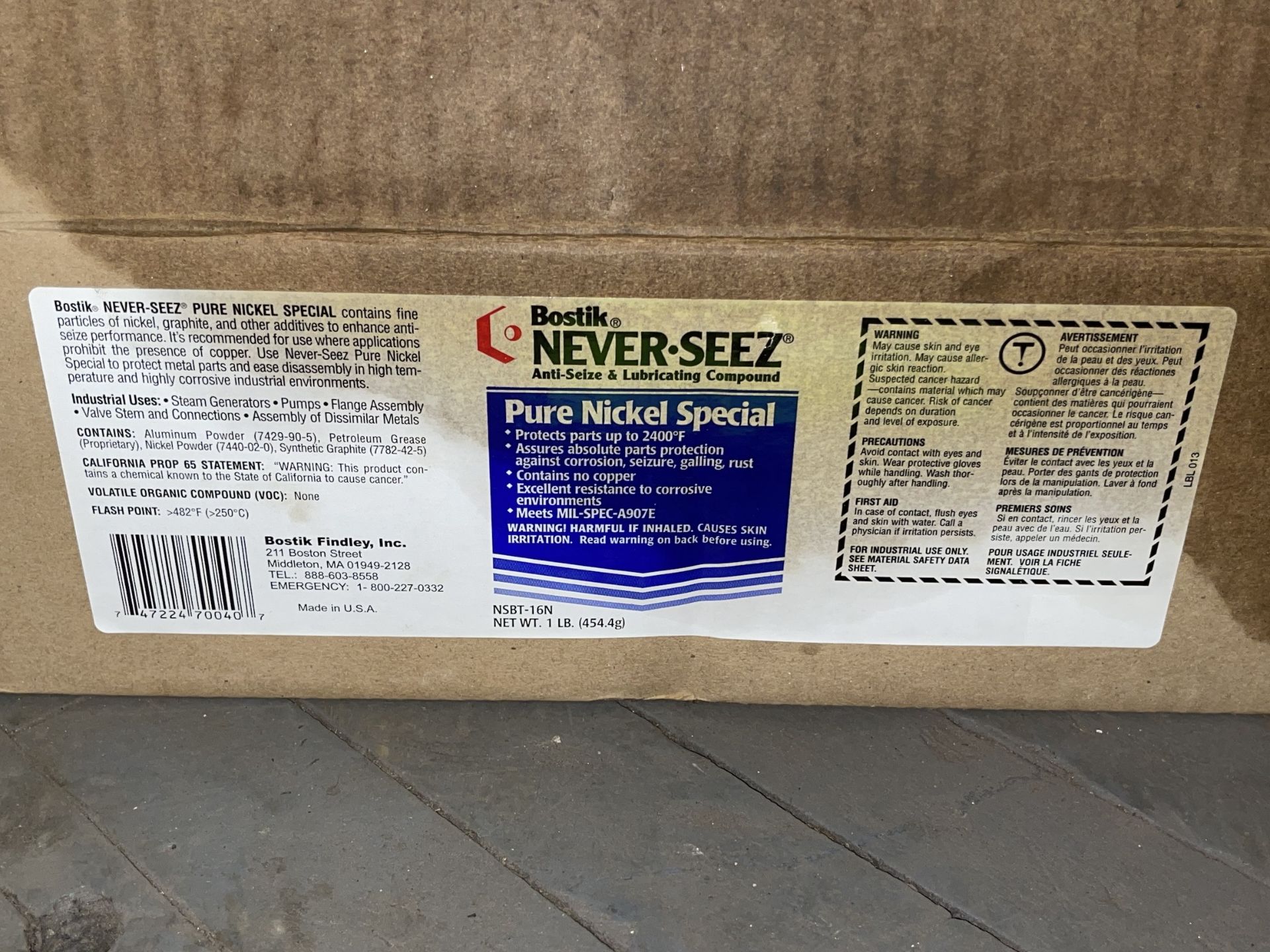 Lot of 13 Never Seez Anti-Seize & Lubricating Compound - Upland - Image 2 of 6