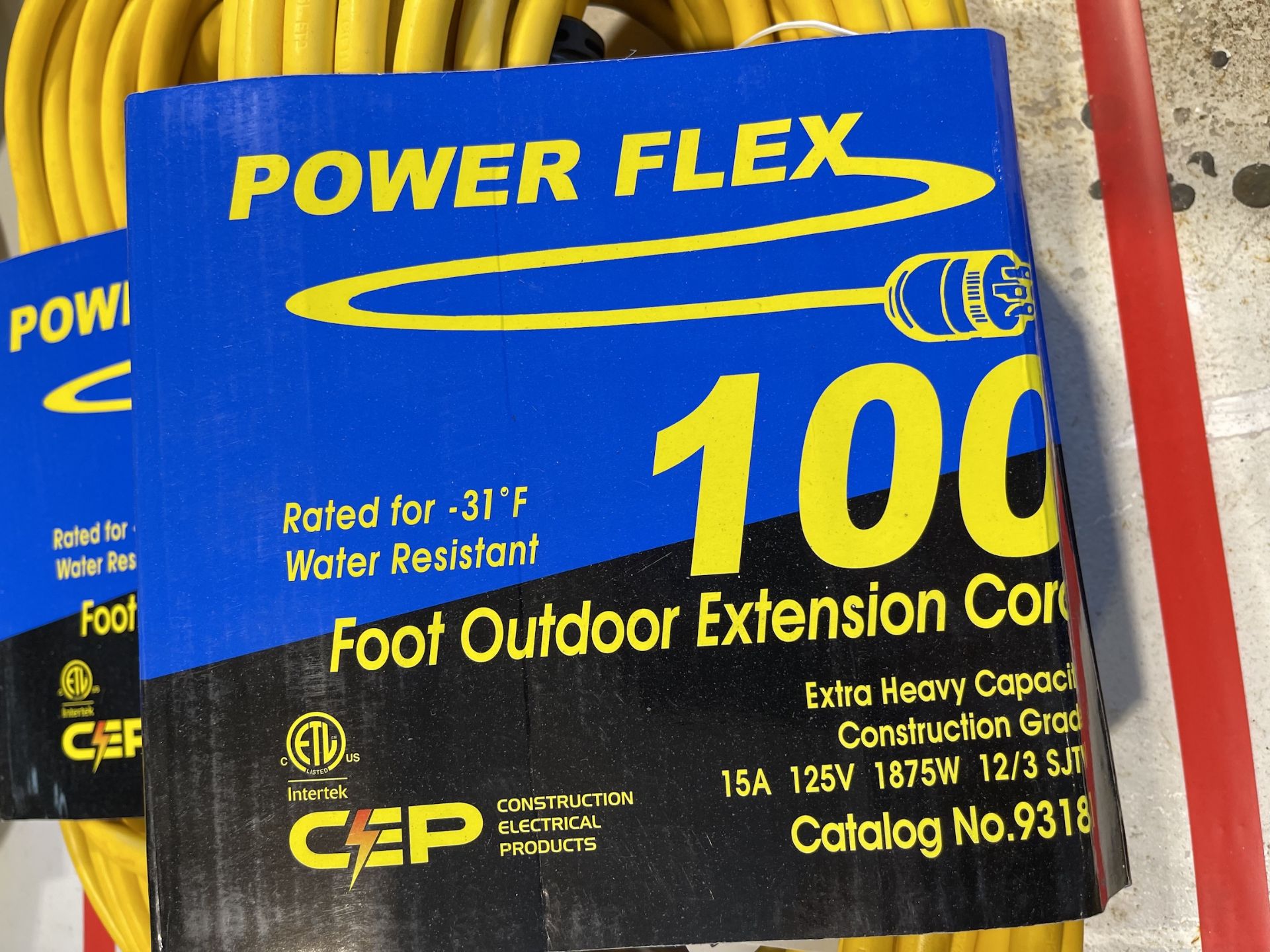 Lot of 4 100ft Outdoor Extension Cords - Upland - Image 2 of 4
