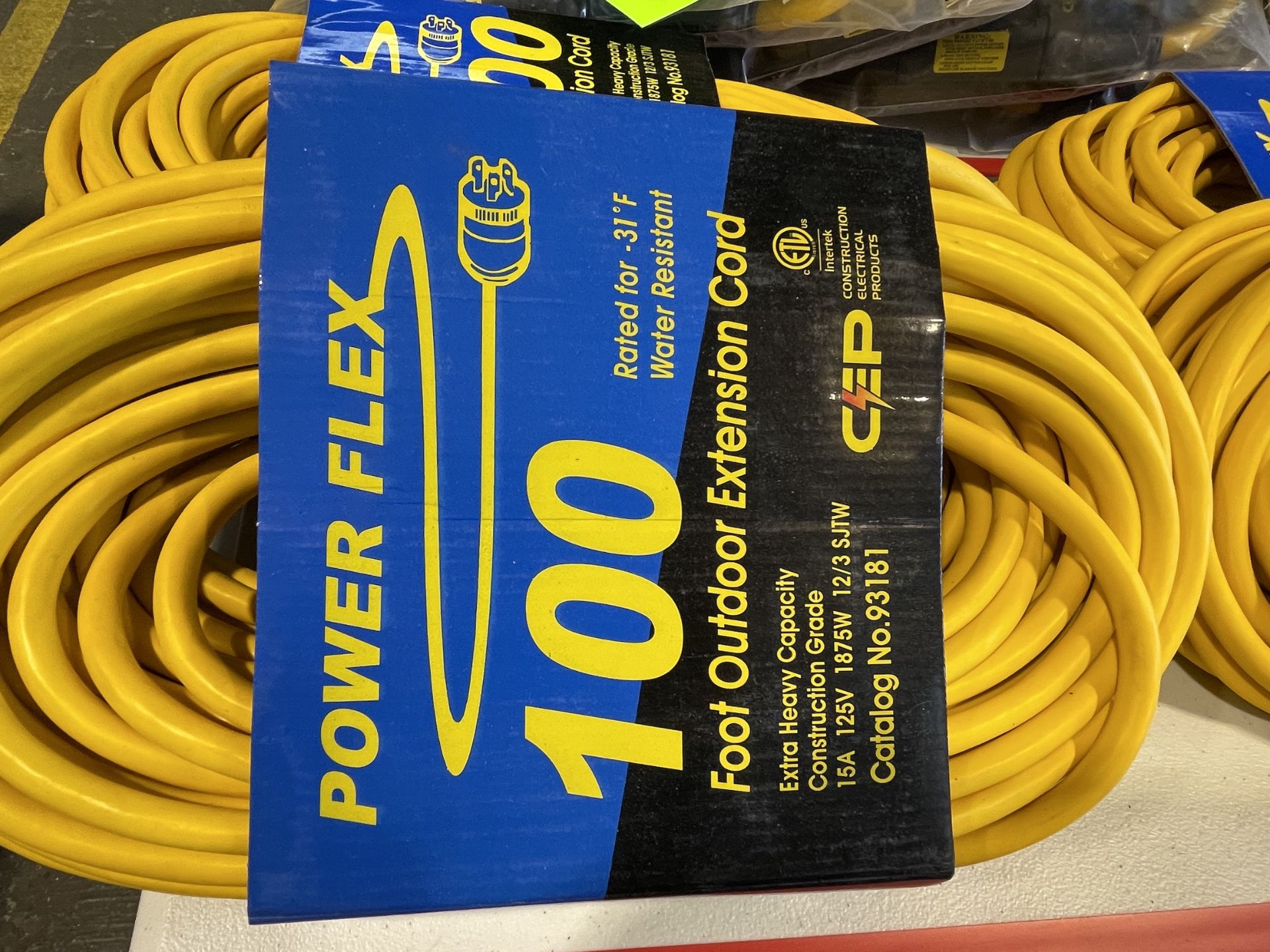 Lot of 4 100ft Outdoor Extension Cord - Upland - Image 2 of 6