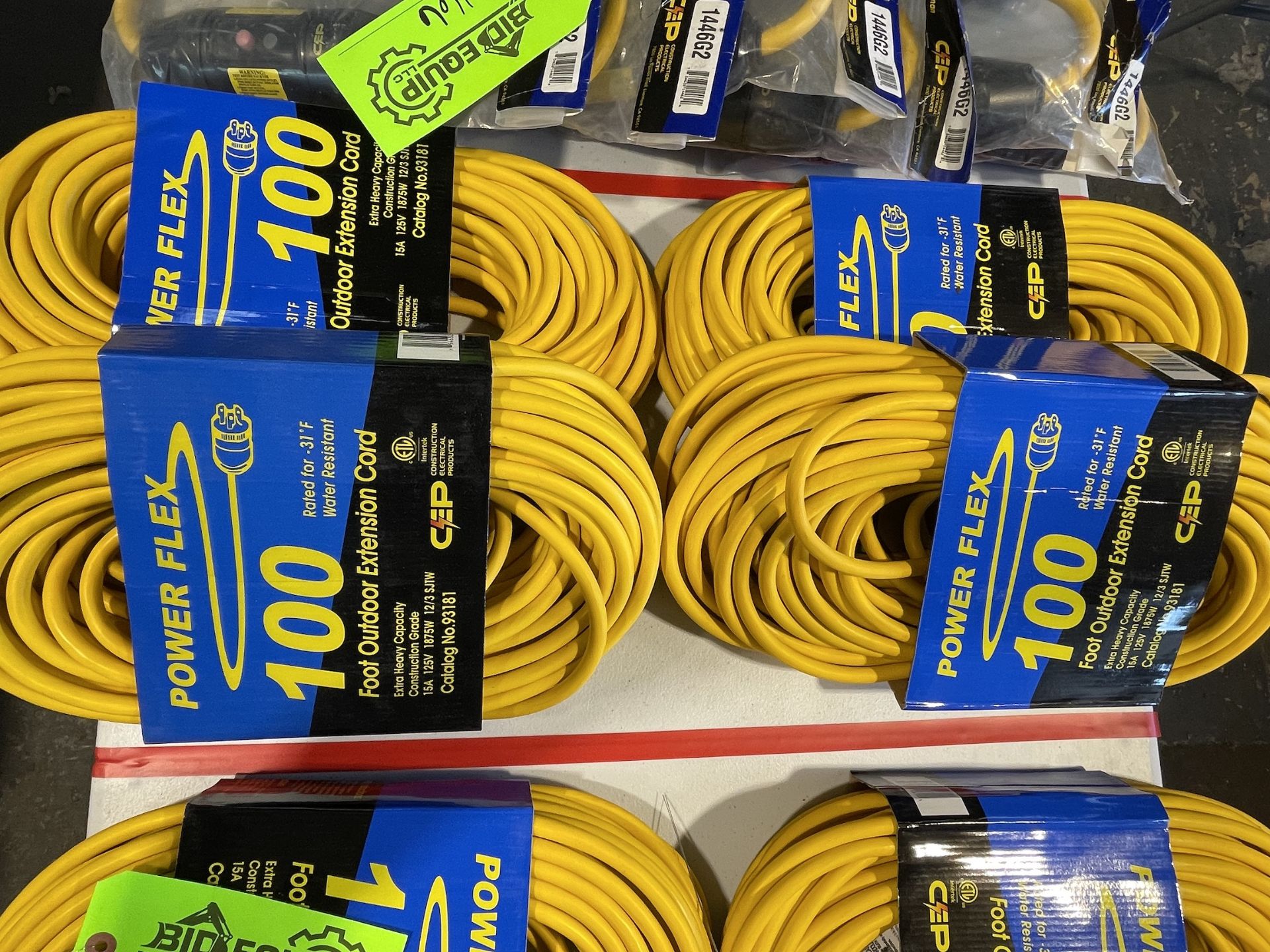 Lot of 4 100ft Outdoor Extension Cord - Upland