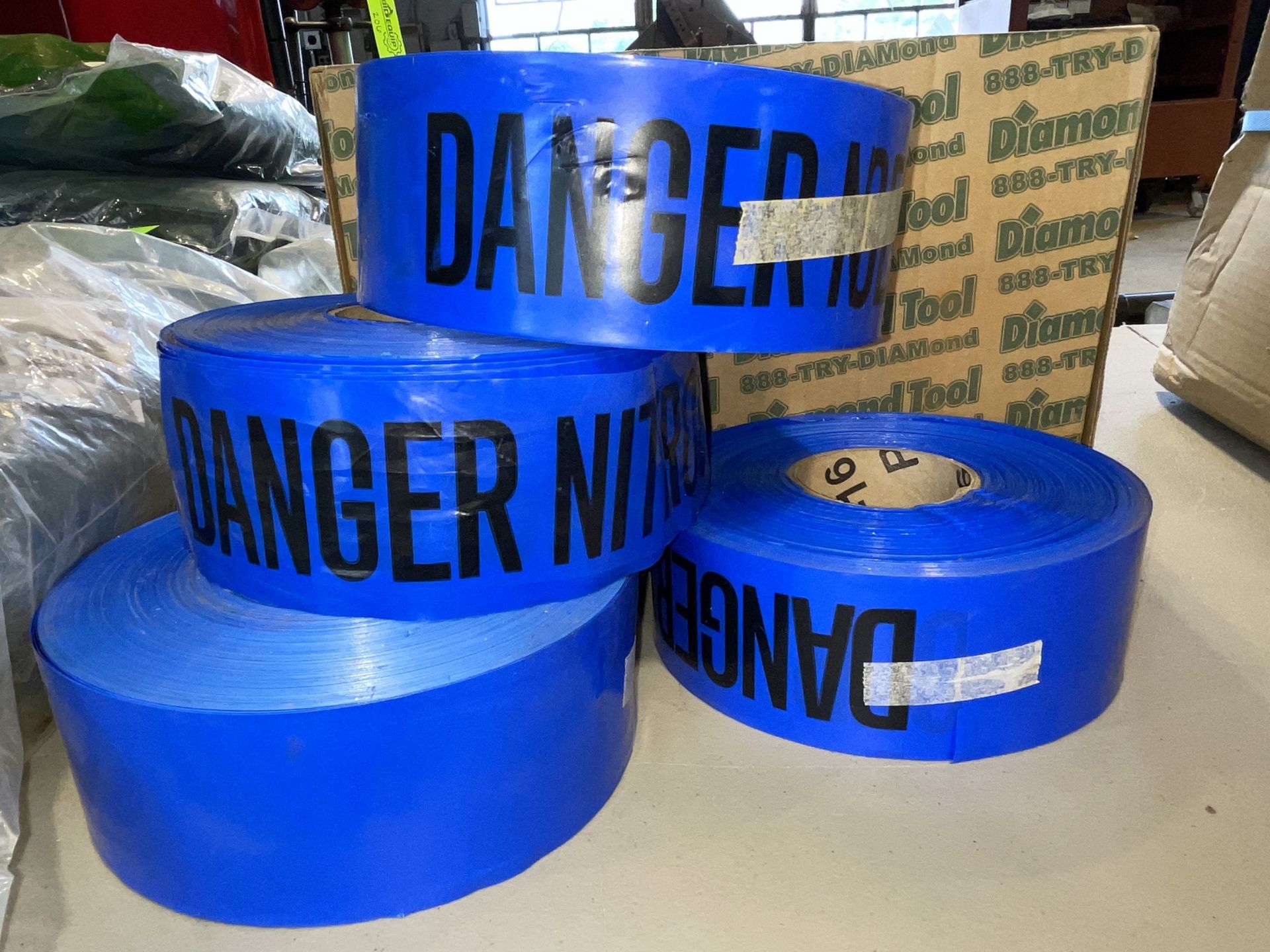 Lot of 4 Rolls of Danger Tape - Upland