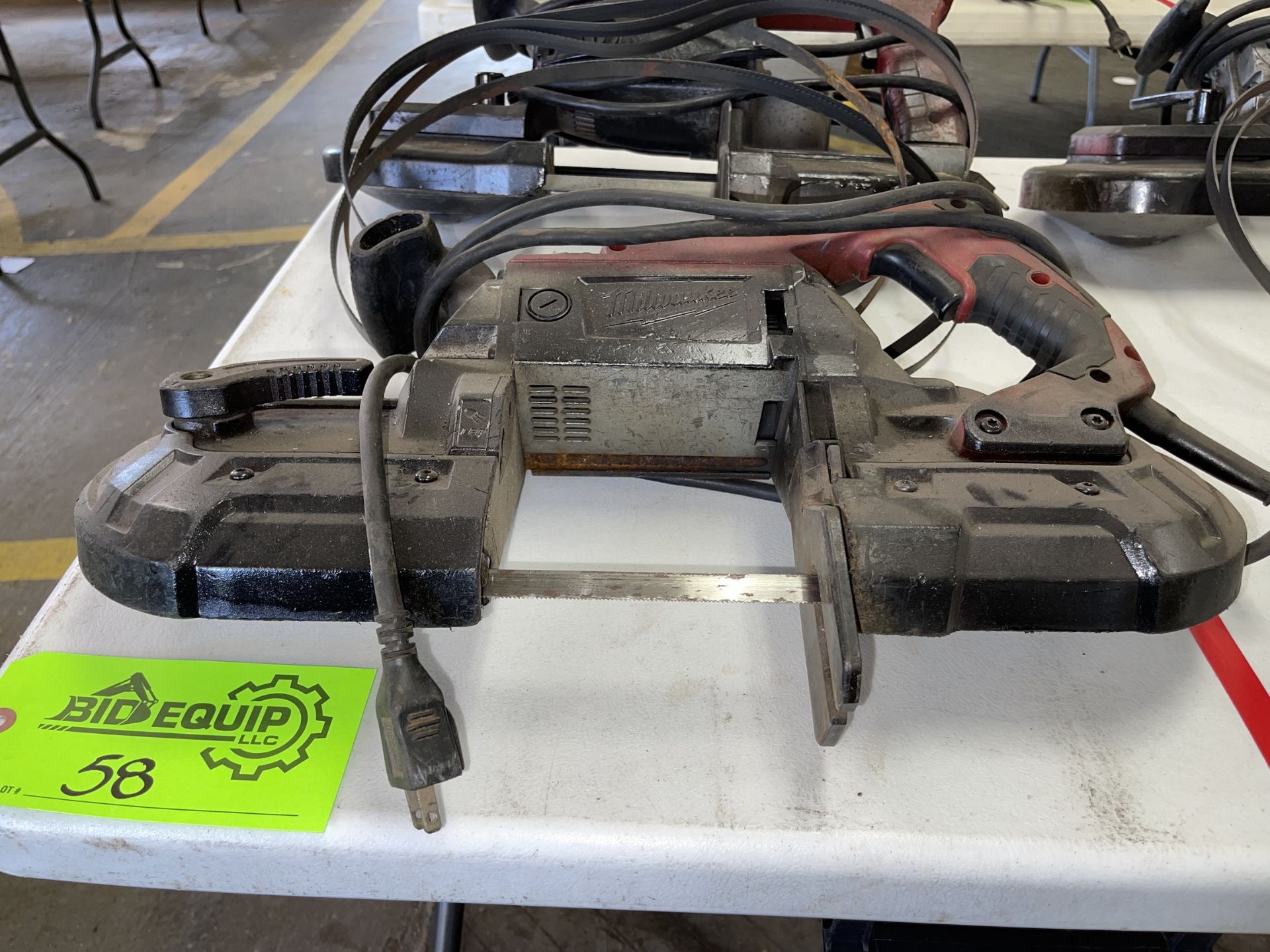 Lot of 2 Milwaukee Portable Band Saws - Upland - Image 4 of 5