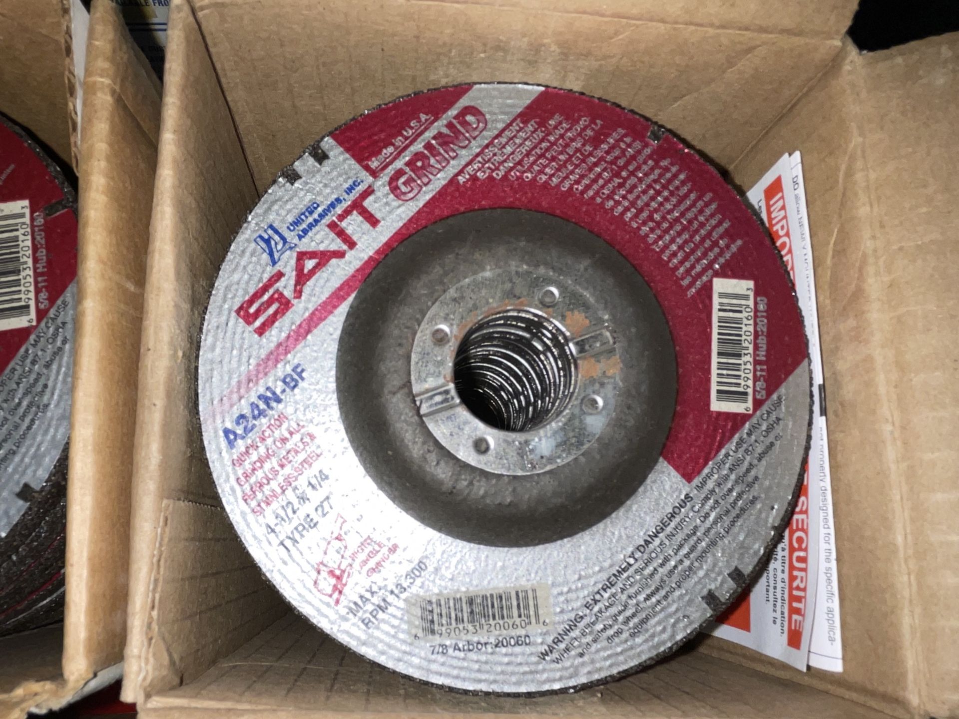 Lot of Brand New Type 27 Depressed Center Grinding Wheels - Upland - Image 2 of 7