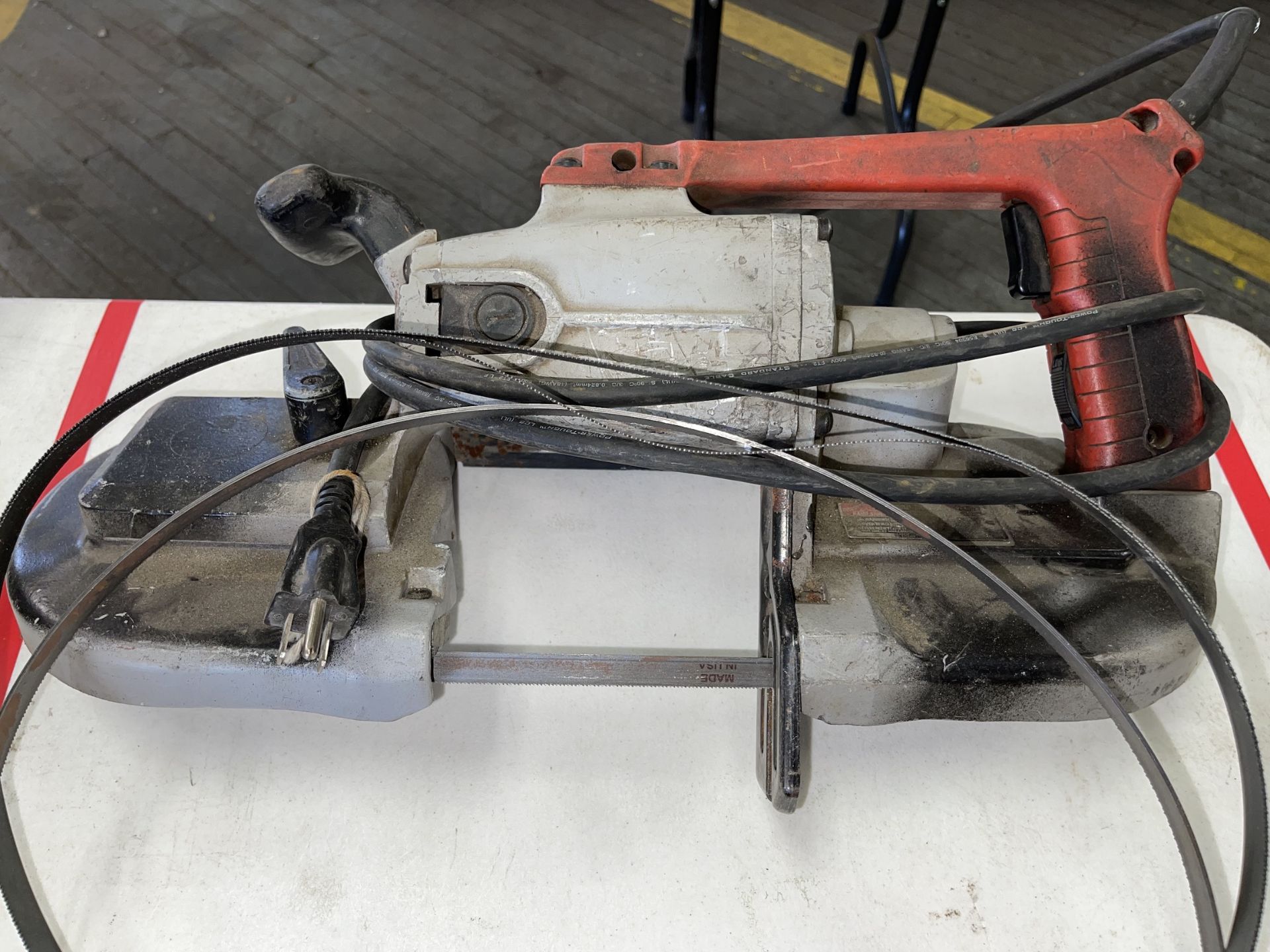 Lot of 2 Milwaukee Portable Band Saws - Upland - Image 3 of 5