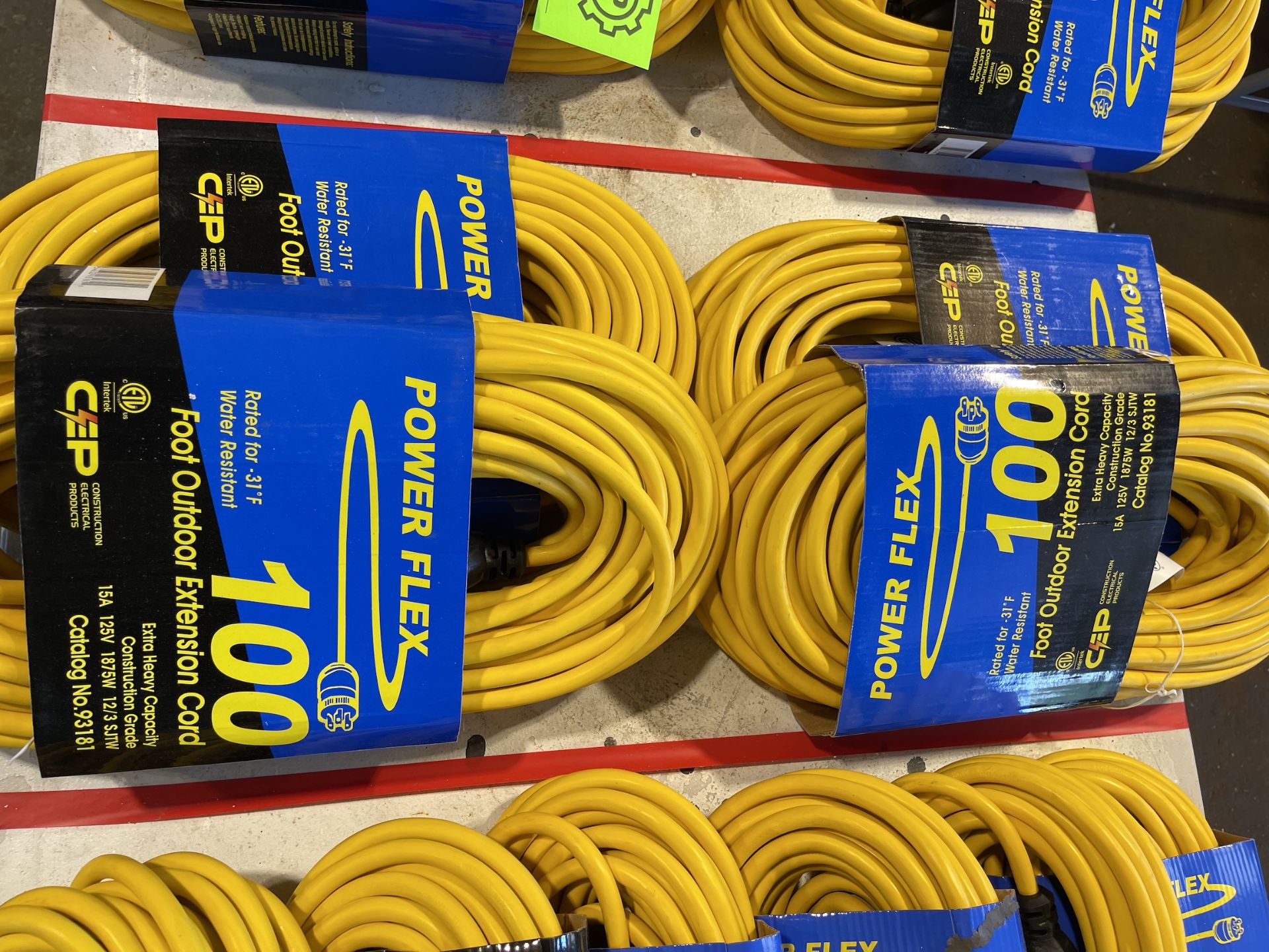 Lot of 4 100ft Outdoor Extension Cords - Upland