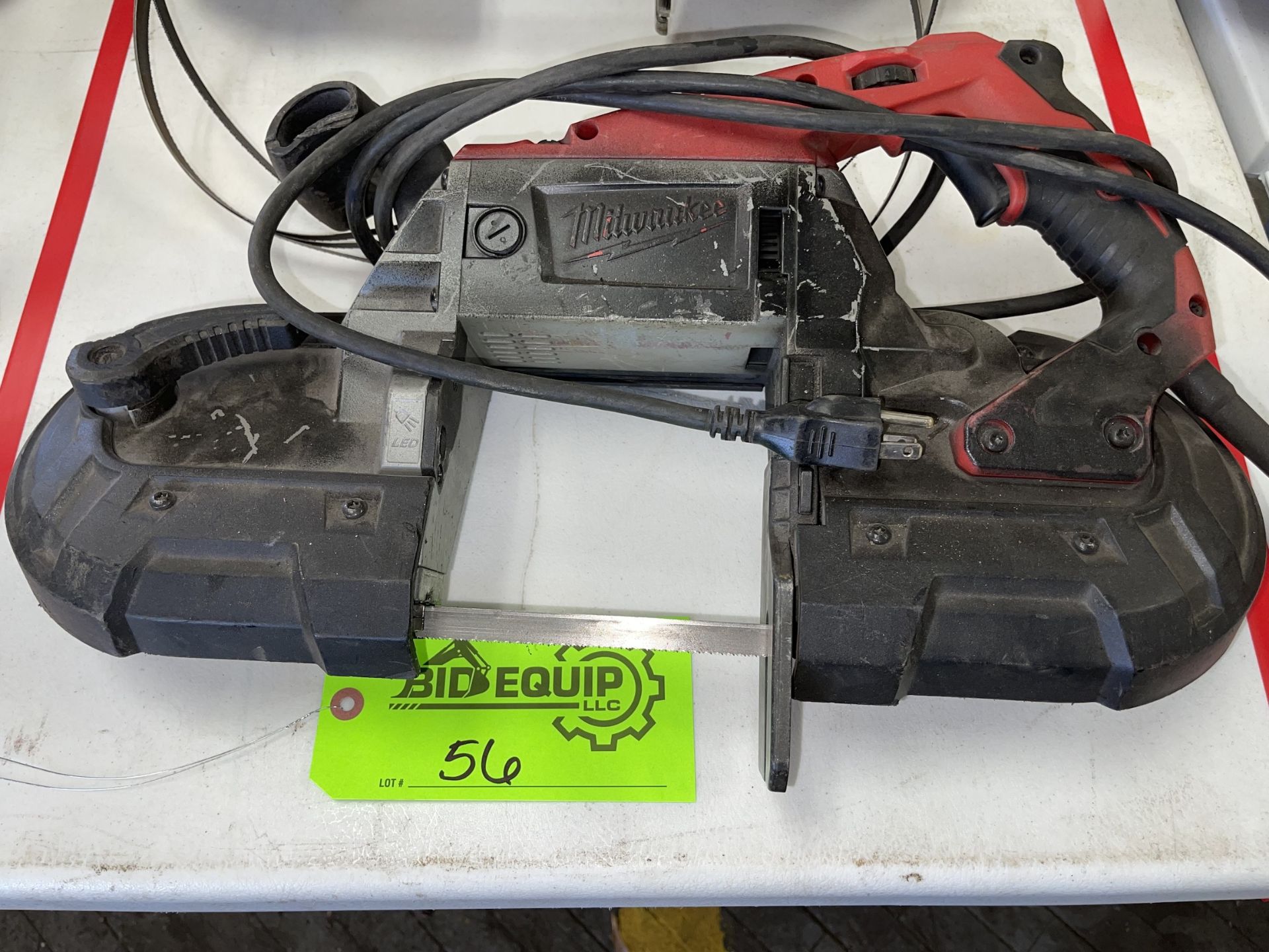 Lot of 2 Milwaukee Portable Band Saws - Upland - Image 2 of 5